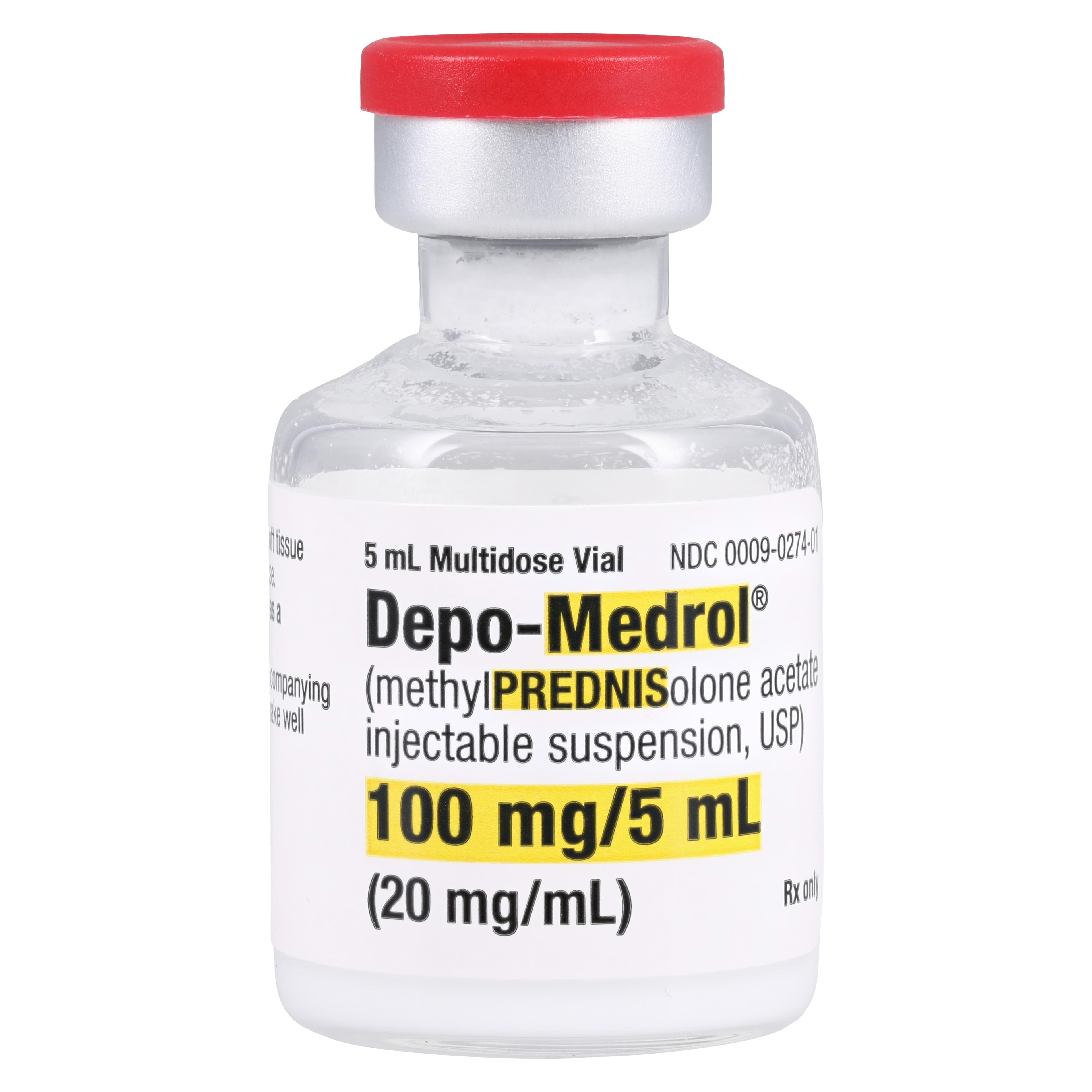 Depo-Medrol Injection 20mg/mL, MDV, 5mL Vial thumbnail 3