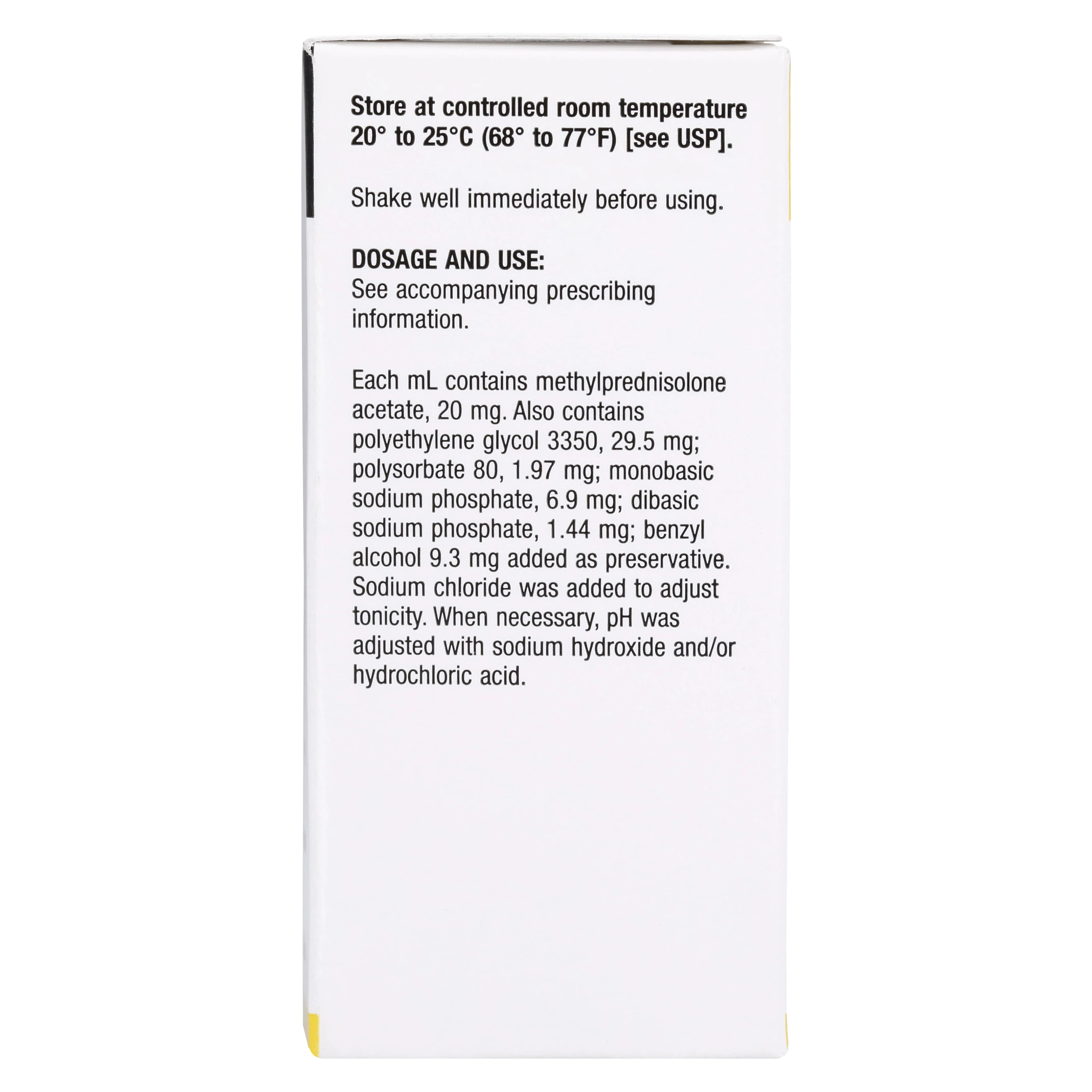Depo-Medrol Injection 20mg/mL, MDV, 5mL Vial thumbnail 5