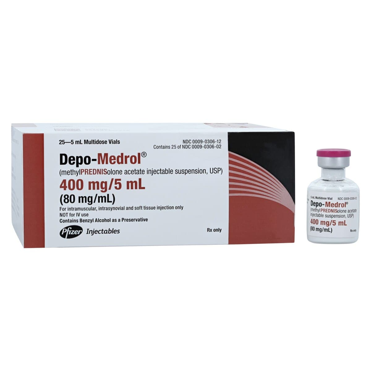Depo-Medrol Injection 80mg/mL, MDV 5mL, 25/Package thumbnail 2