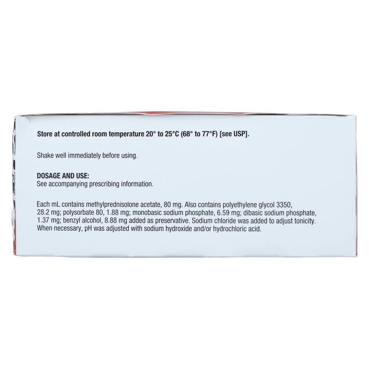 Depo-Medrol Injection 80mg/mL, MDV 5mL, 25/Package thumbnail 5