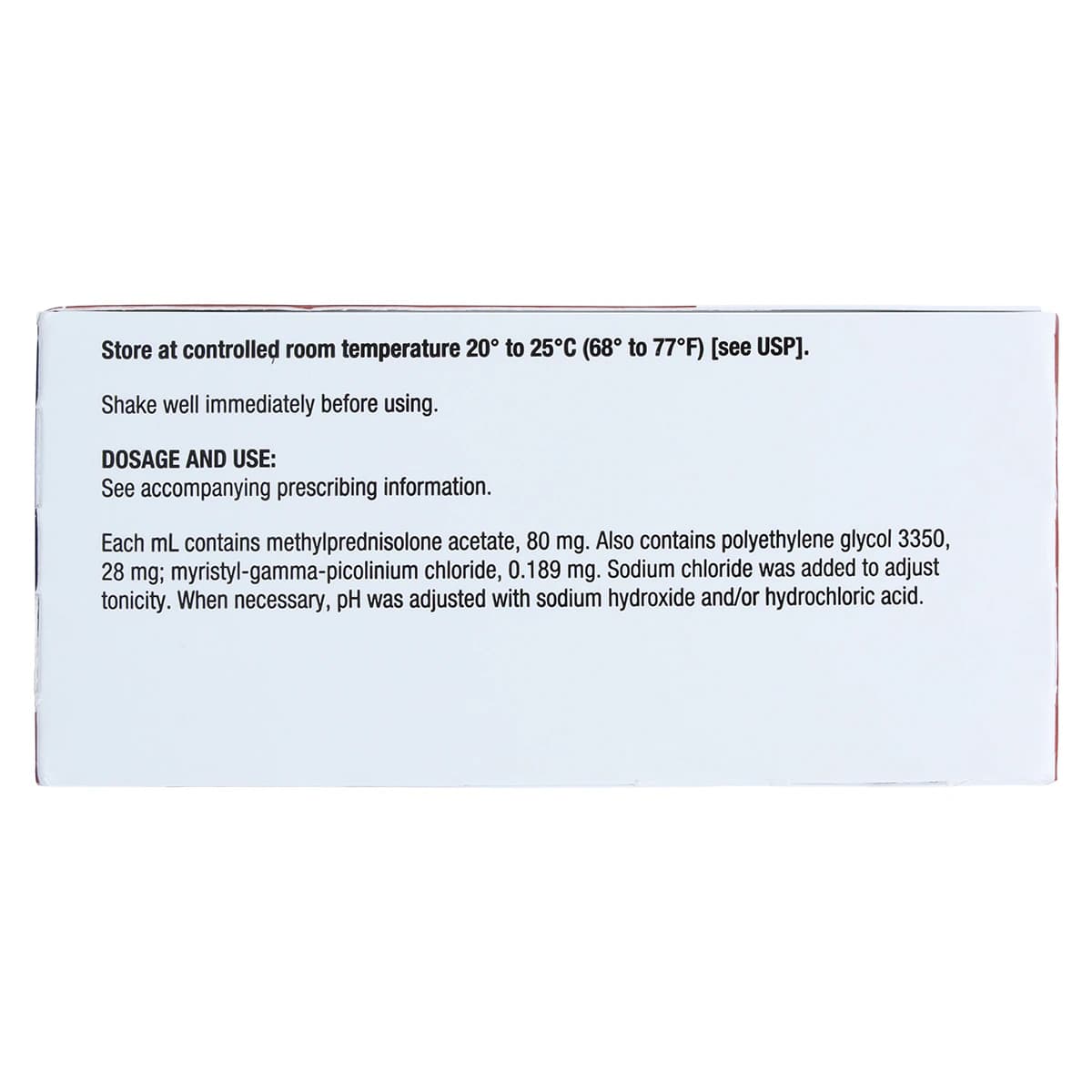 Depo-Medrol Injection 80mg/mL, Single Dose Vial (SDV), 1mL, 25/Package thumbnail 5