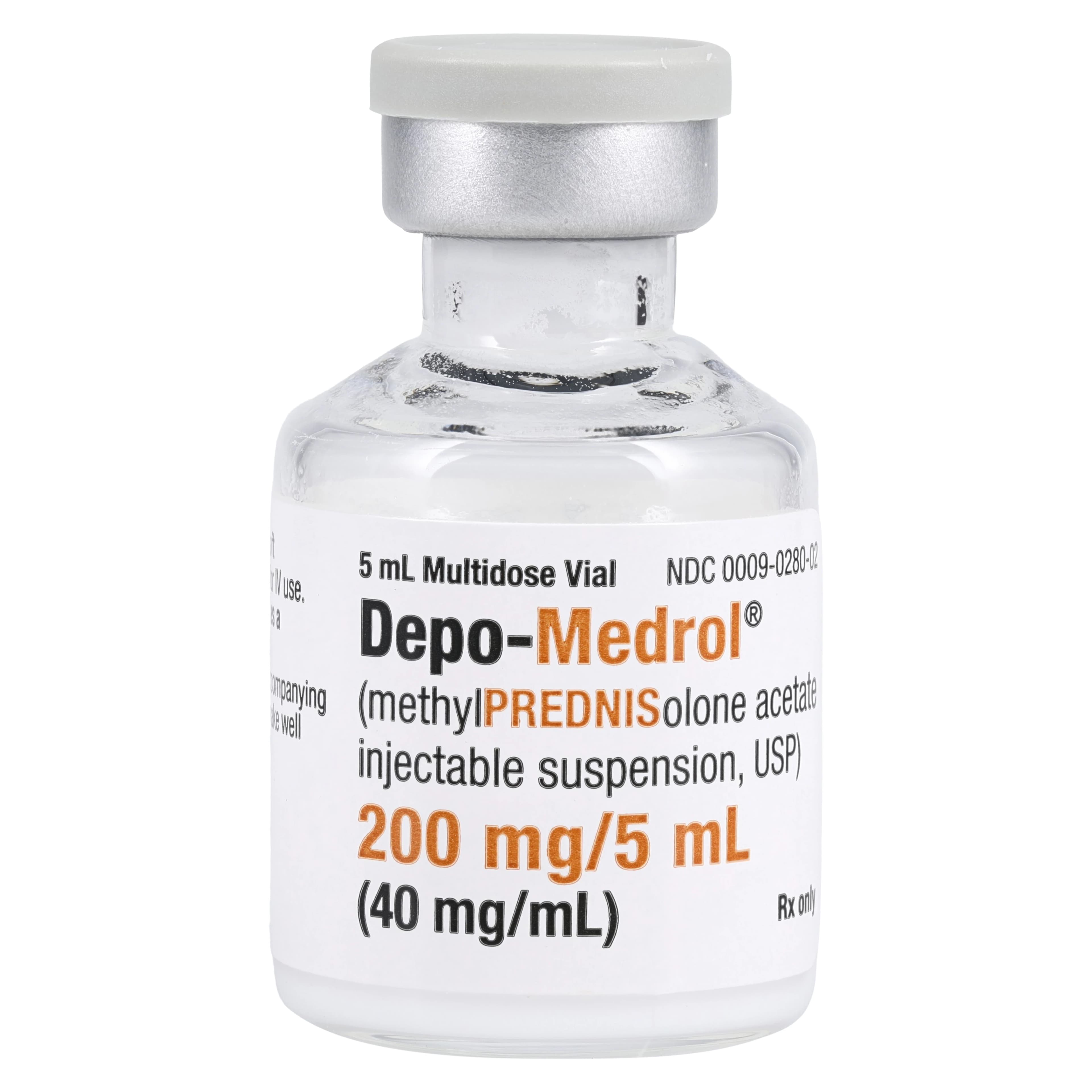 Depo-Medrol Injection 40mg/mL, MDV, 5mL Vial thumbnail 3