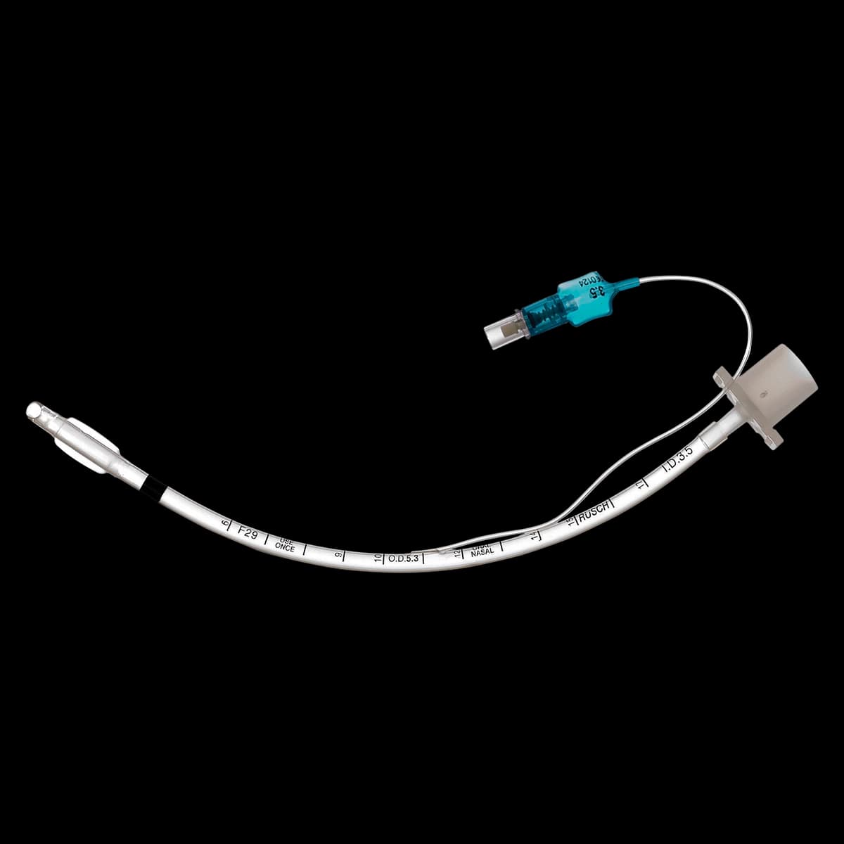 Teleflex Medical Super Safety Magill Endotracheal Tube, Cuffed, 4.5mm, 10/Box - Magill Endotracheal Tube 4.5mm - Image 1
