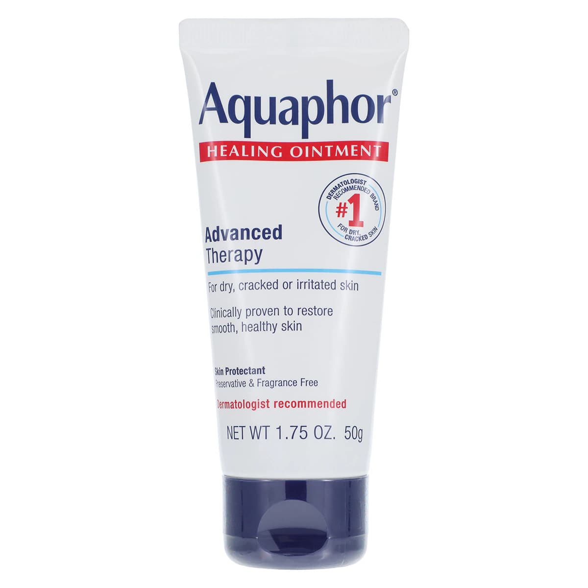Aquaphor Healing Ointment, Petrolatum, Fragrance Free, 1.75 oz Tube - Aquaphor Healing Ointment - Image 1