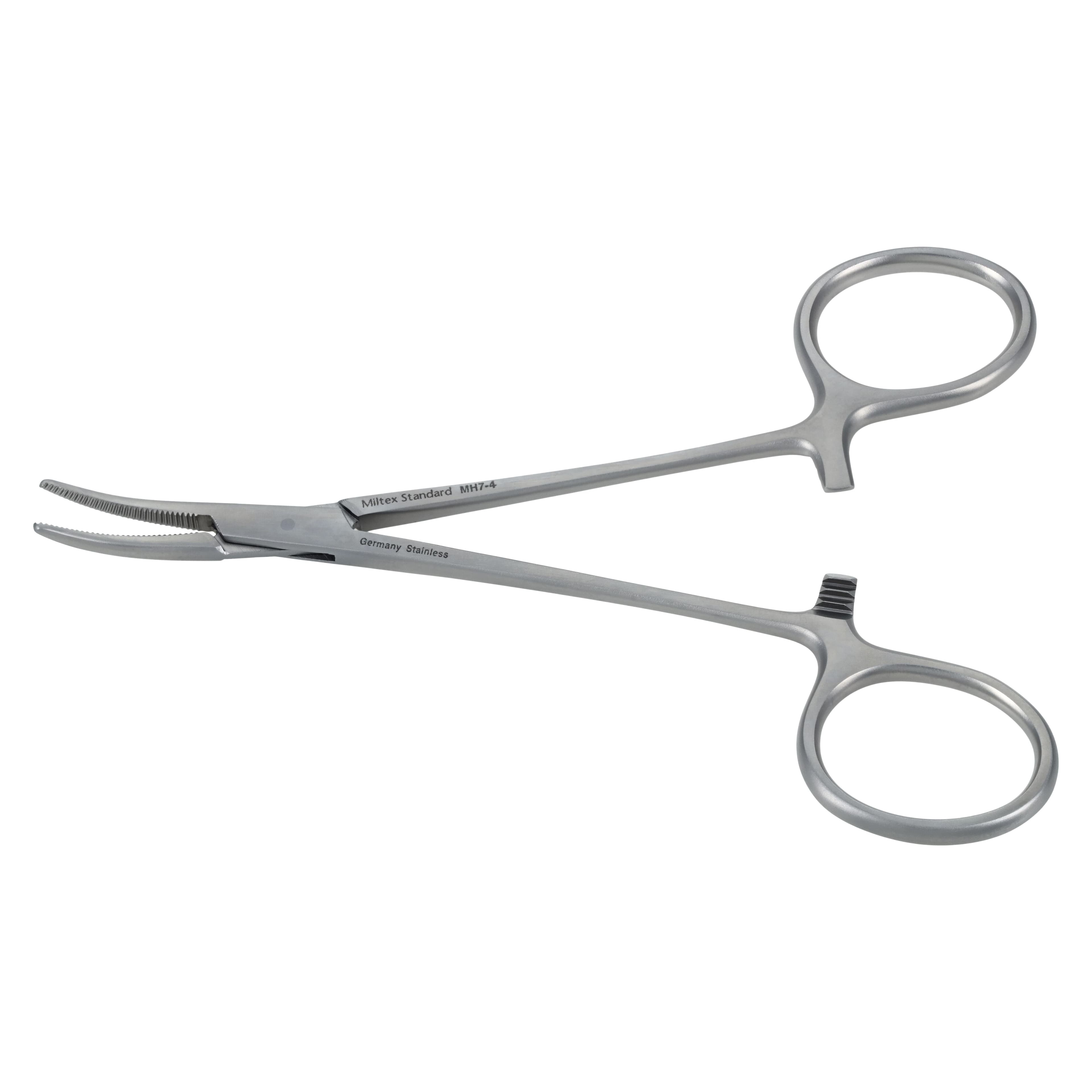 Miltex Meister-Hand Halsted Mosquito Hemostatic Forceps, Curved, 5", Stainless Steel, Autoclavable, Each thumbnail 2