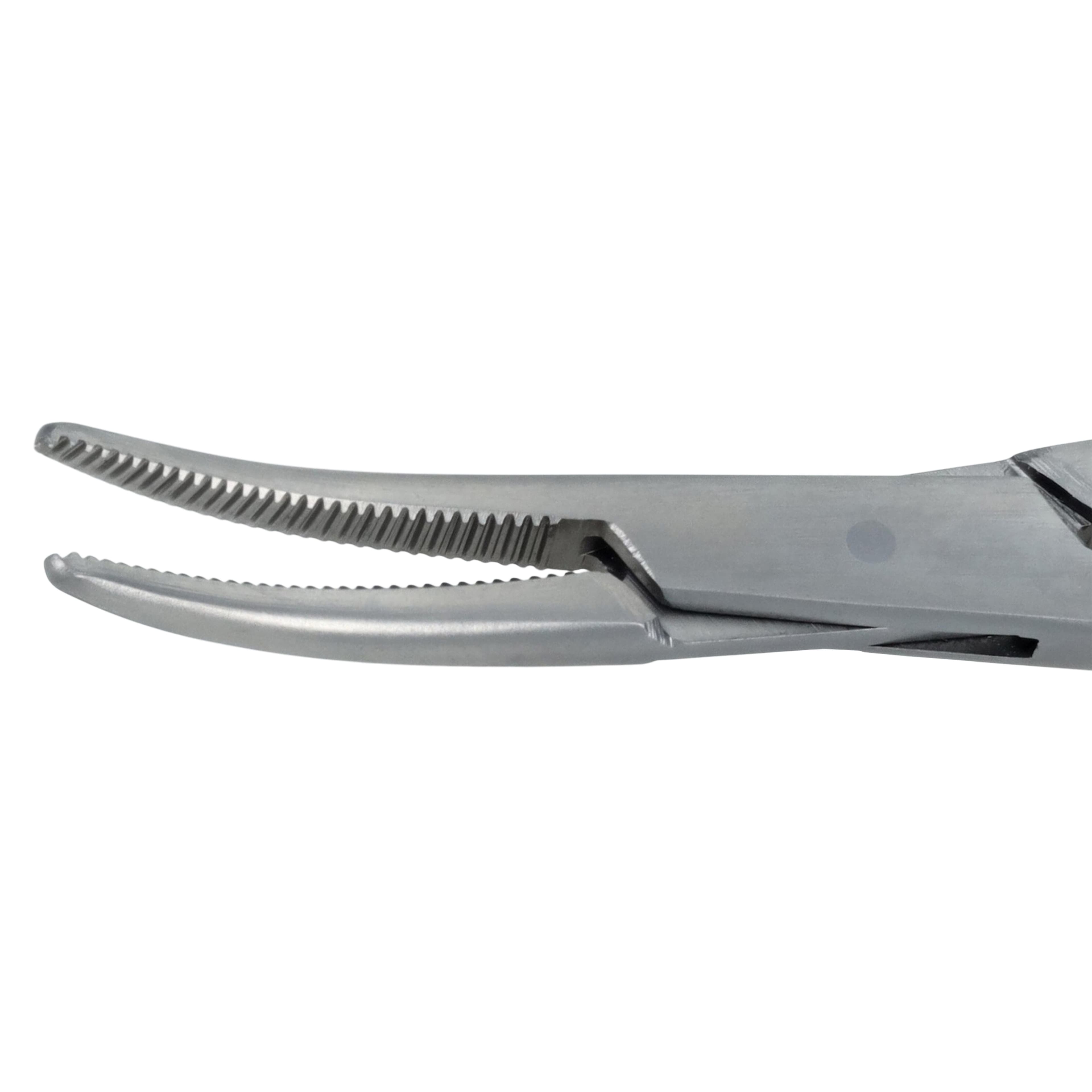 Miltex Meister-Hand Halsted Mosquito Hemostatic Forceps, Curved, 5", Stainless Steel, Autoclavable, Each thumbnail 3