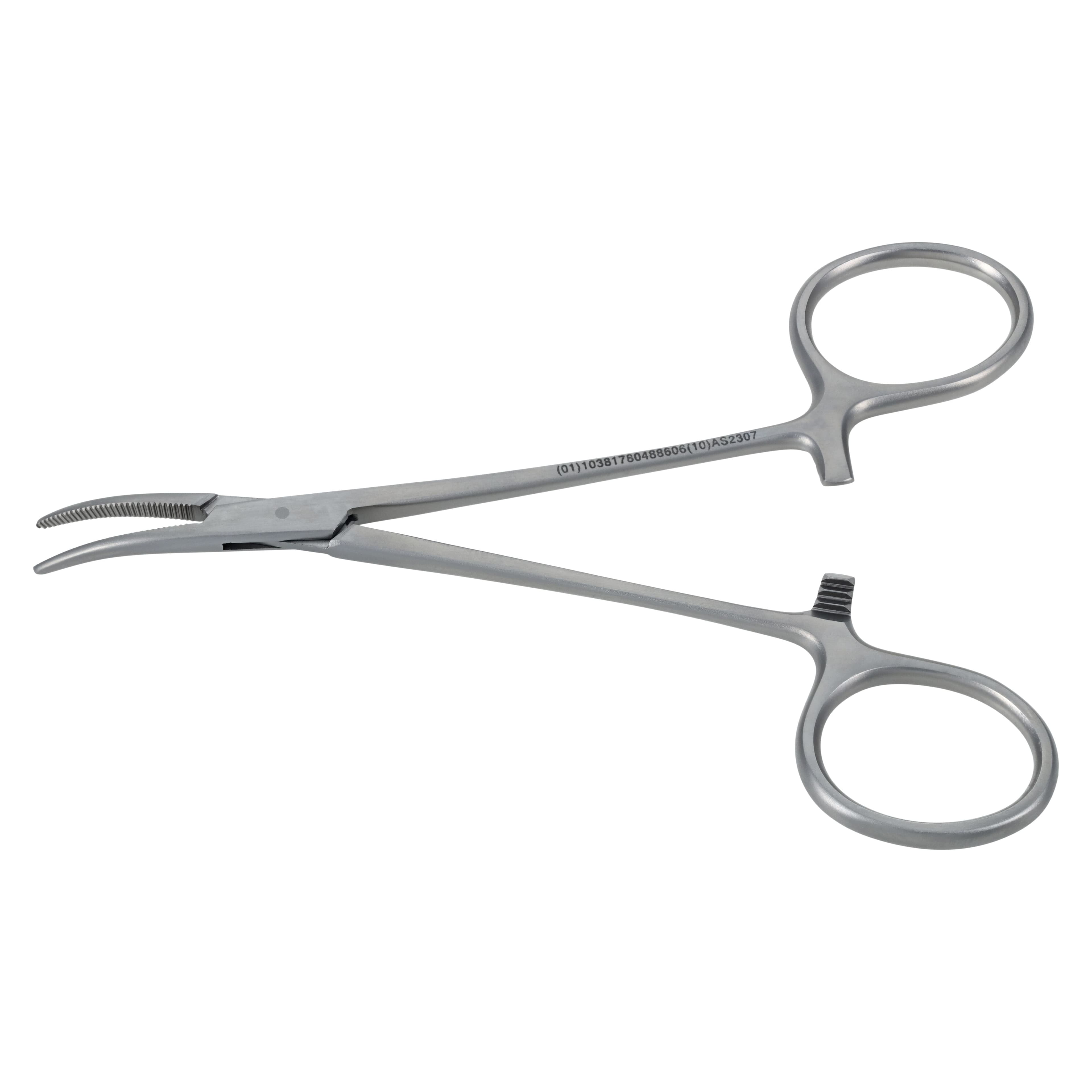 Miltex Meister-Hand Halsted Mosquito Hemostatic Forceps, Curved, 5", Stainless Steel, Autoclavable, Each thumbnail 5