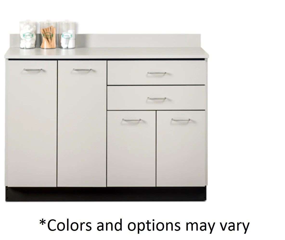 Clinton Industries Base Cabinet with 4 Doors and 2 Drawers, Laminate Finish - Base Cabinet w/4Door 2Drawers - Image 1