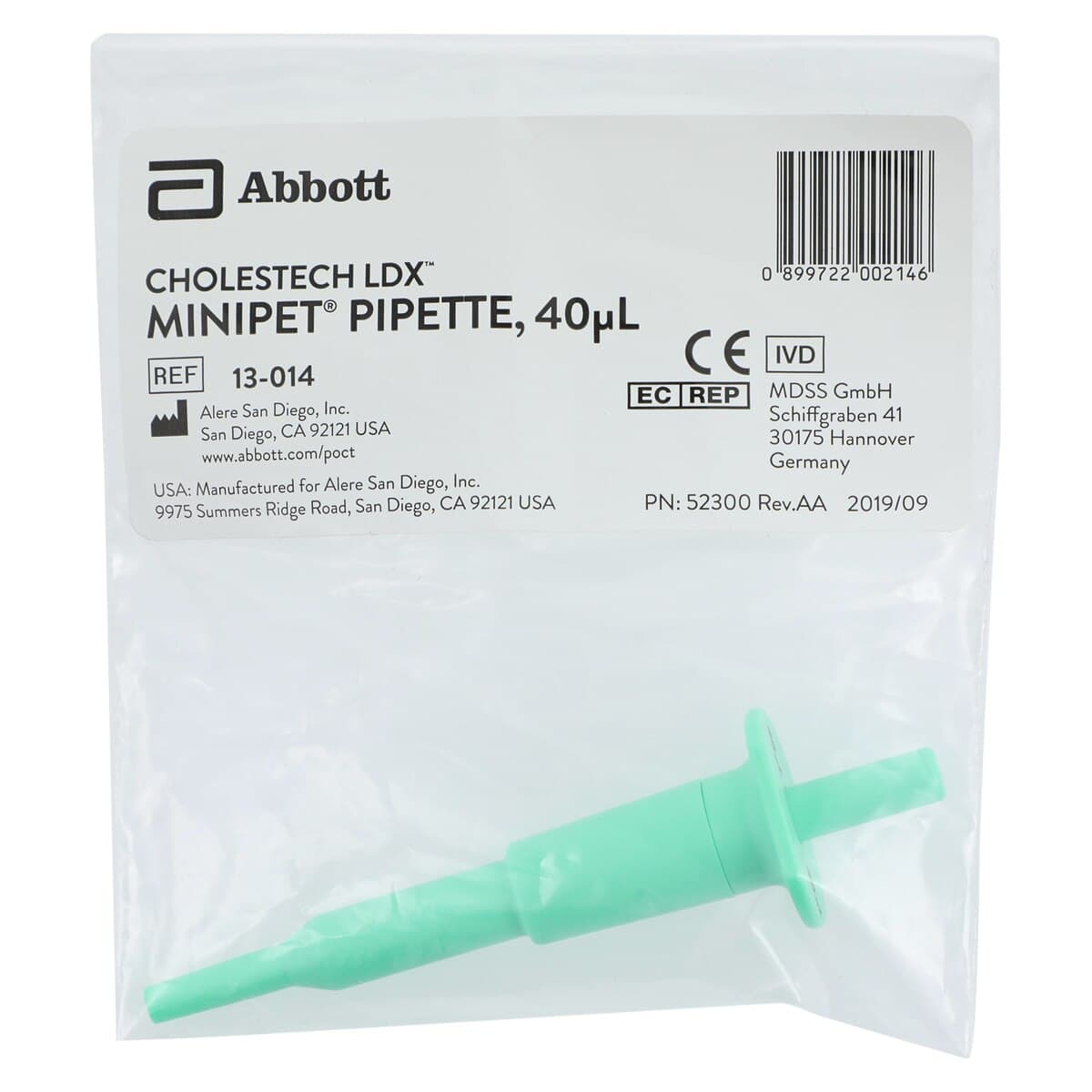 MiniPet Lab Pipette for Cholestech LDX Lipid & ALT Analyzer, Each thumbnail 4