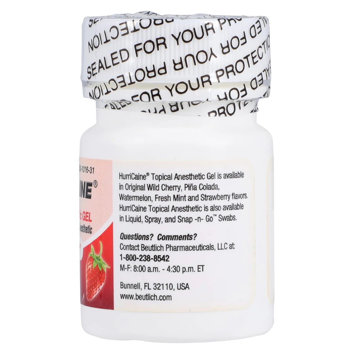 HurriCaine Topical Anesthetic Gel, 20% Benzocaine, Strawberry, 1 oz Jar thumbnail 4