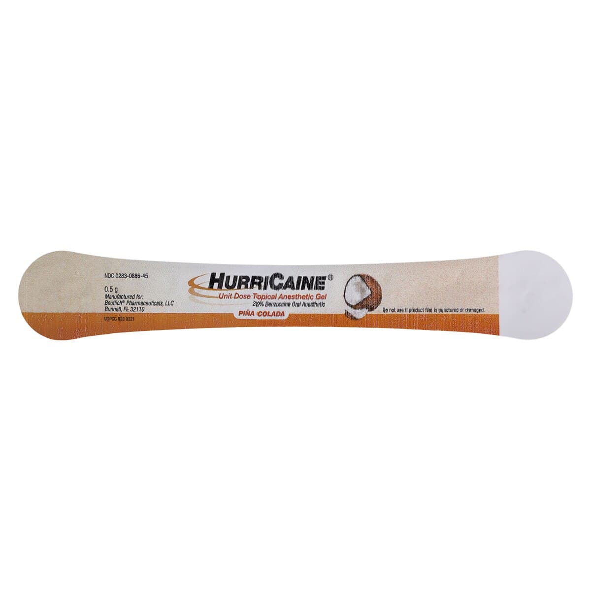 HurriCaine Topical Anesthetic Gel Unit Dose, Pina Colada, 20% Benzocaine, 4 x 1.2g Prefilled Syringes with Tips, 60/Box thumbnail 3
