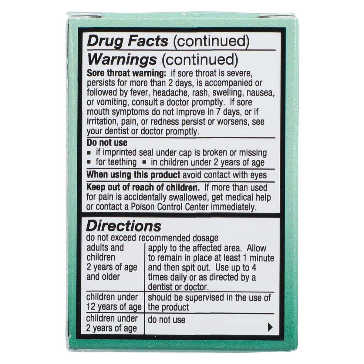 HurriCaine Topical Anesthetic Gel, 20% Benzocaine, Fresh Mint, 1 oz Jar thumbnail 6