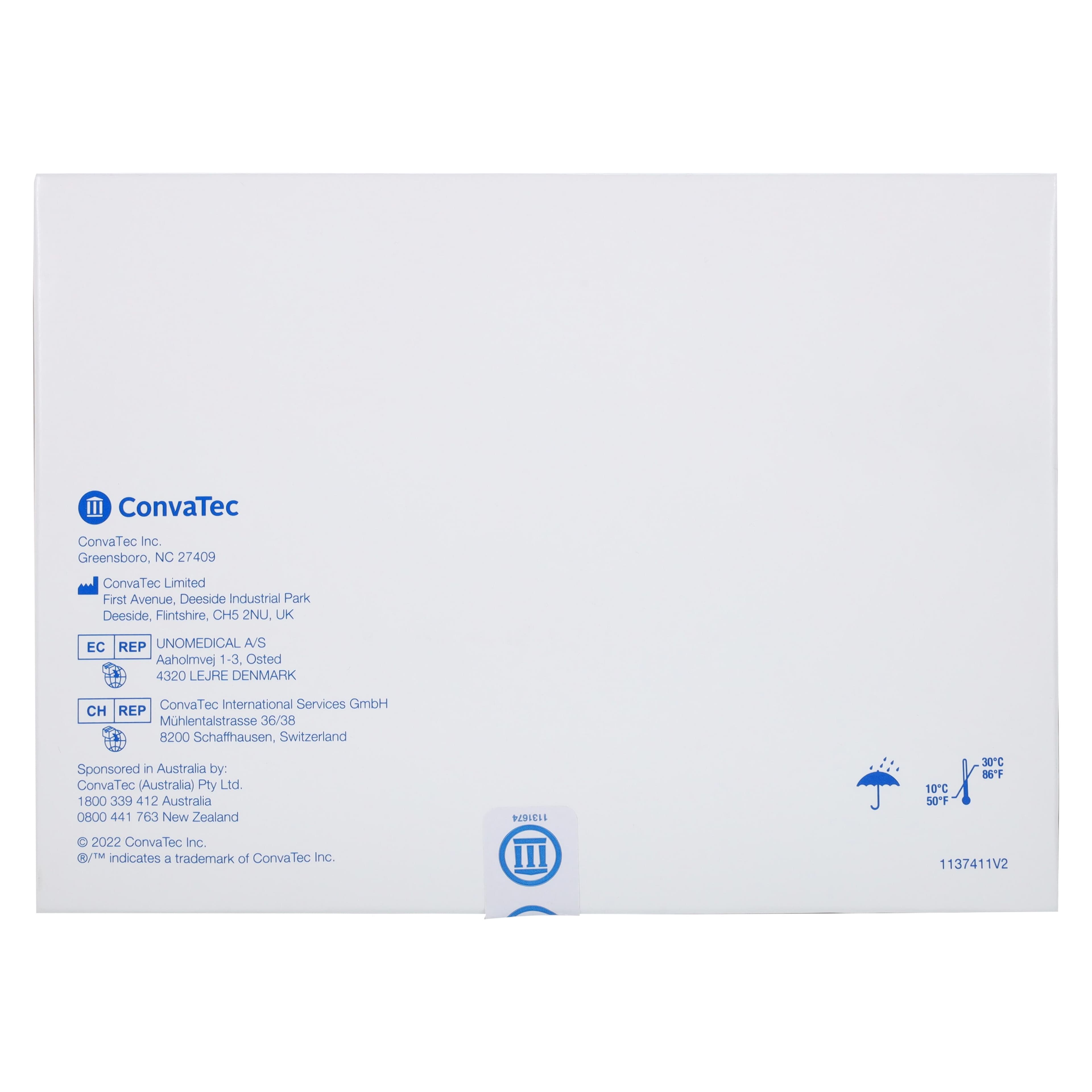 ConvaTec Sur-Fit Natura 2-Piece Drainable Ostomy Pouch, Transparent, 12" thumbnail 3