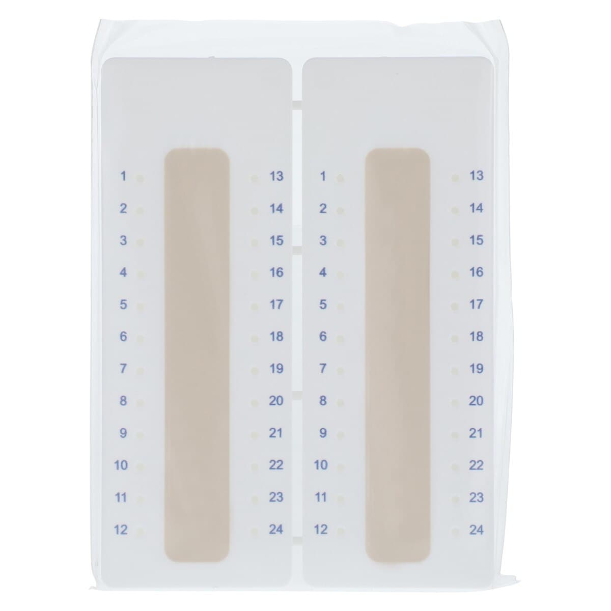 Globe Scientific Capillary Tube Tray with Sigillum Wax Sealant, 24 Place, White, Non-Sterile, Numbered, 10/Box, 51601 thumbnail 3
