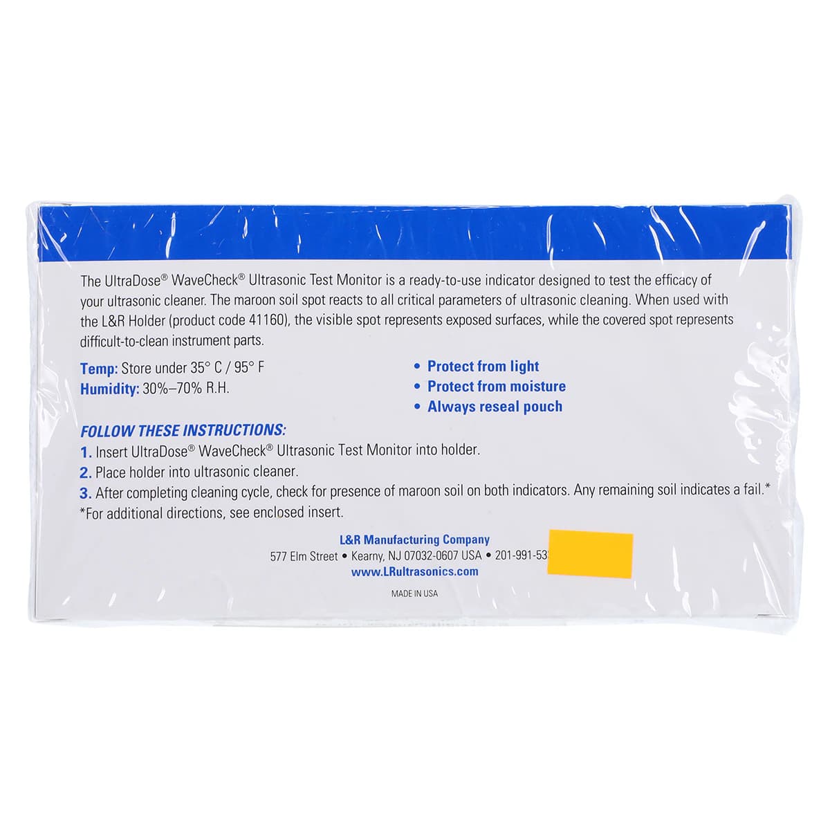 UltraDose WaveCheck Ultrasonic Test Monitor Strips, 50/Box, UD039 thumbnail 4