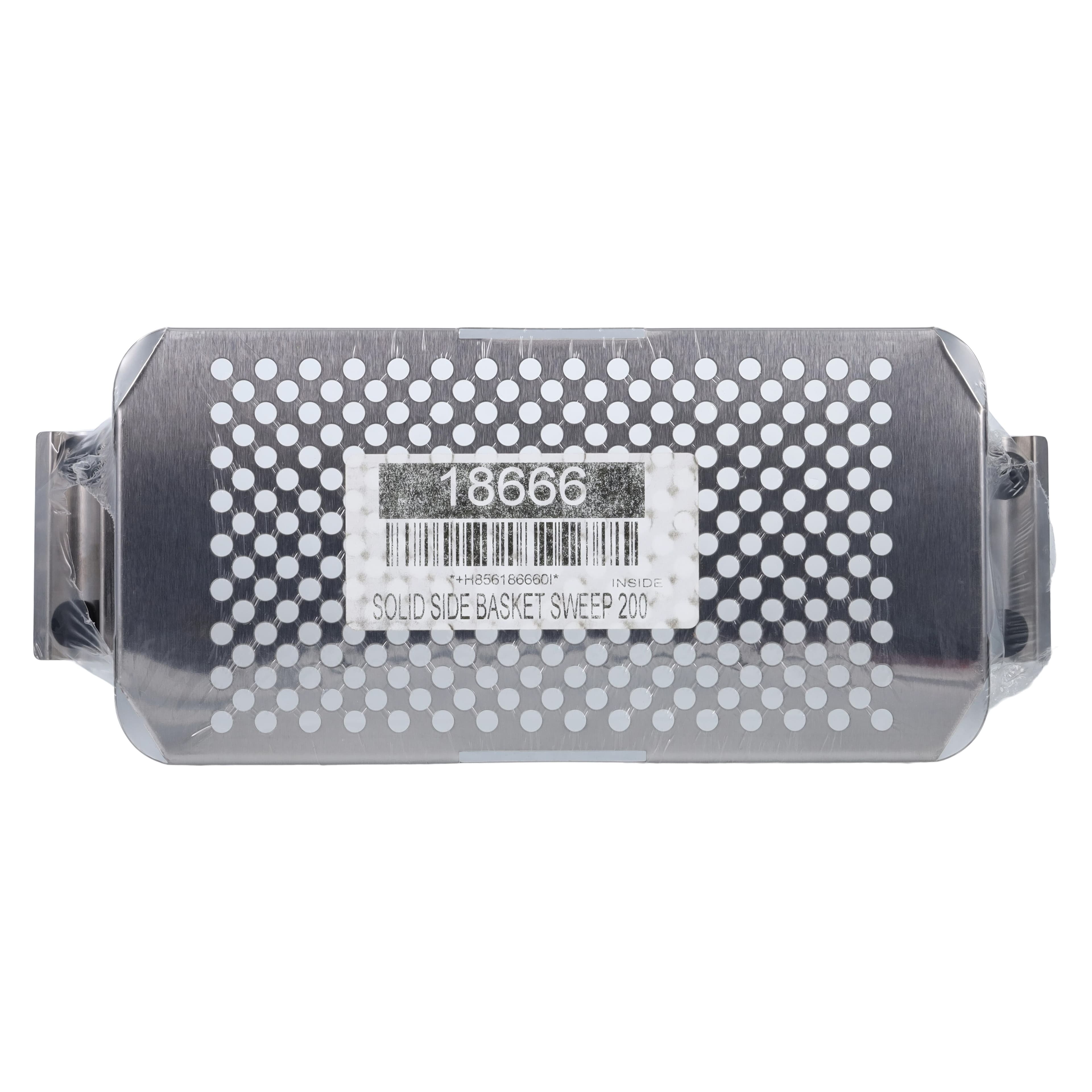 L&R SweepZone 200 Stainless Steel Solid Side Draining Basket, Full Size, 18666 thumbnail 5