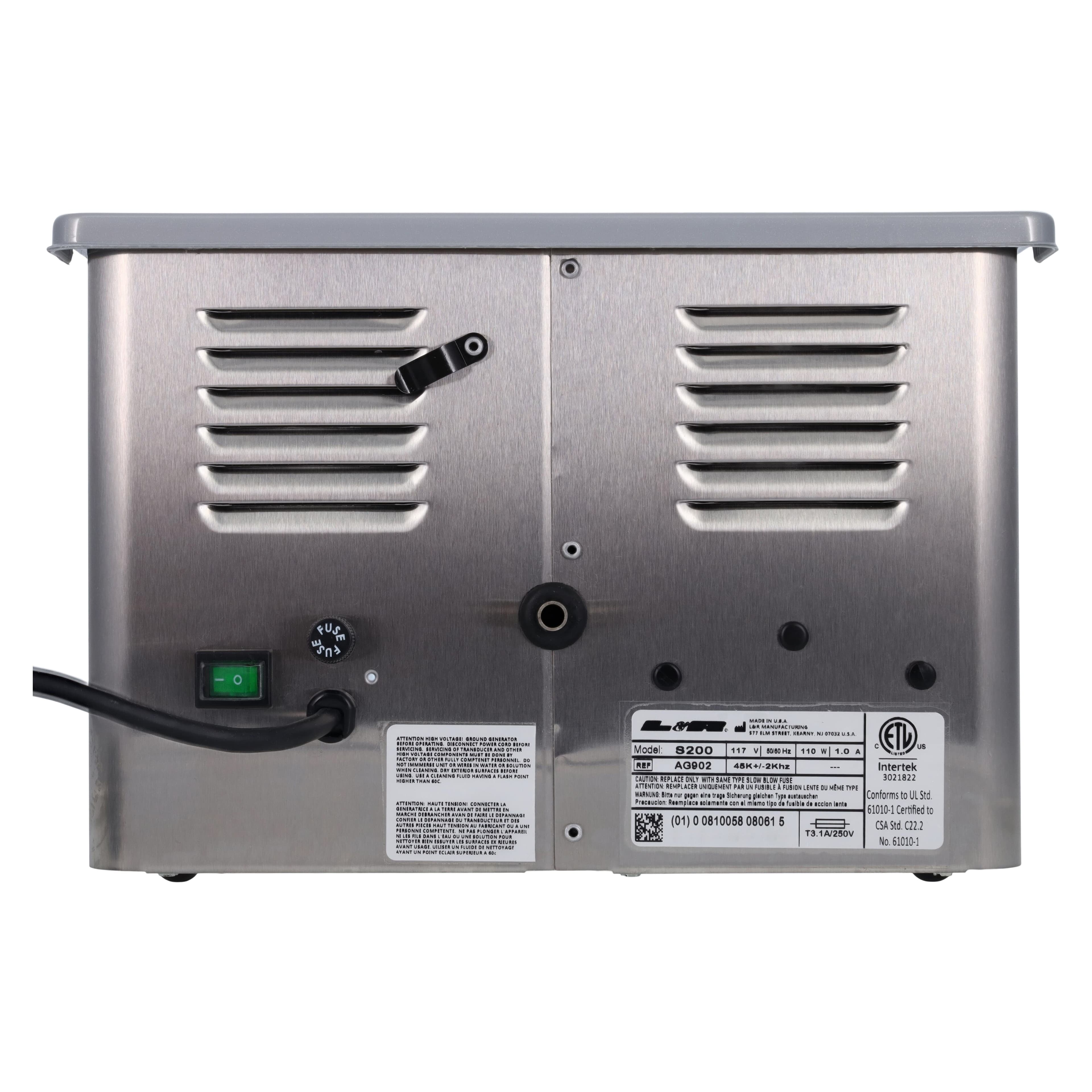 L&R SweepZone 200 Ultrasonic Cleaner with Digital Timer and Drain, 1.25 Gal, 117V, AG902 thumbnail 5