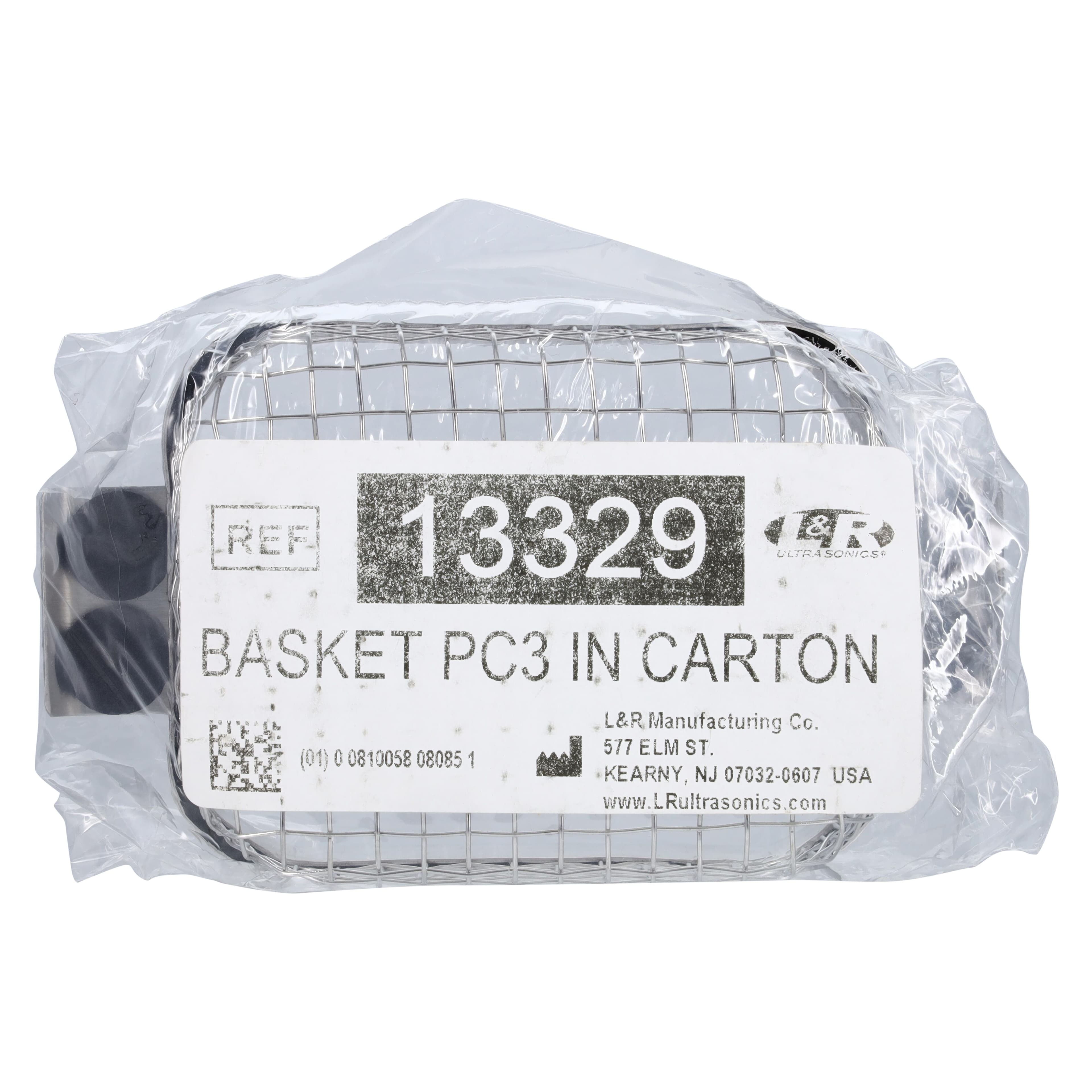 L&R PC-3 Ultrasonic Cleaner Stainless Steel Mesh Basket, Solid-Sided with Handles, 1/Pkg thumbnail 5