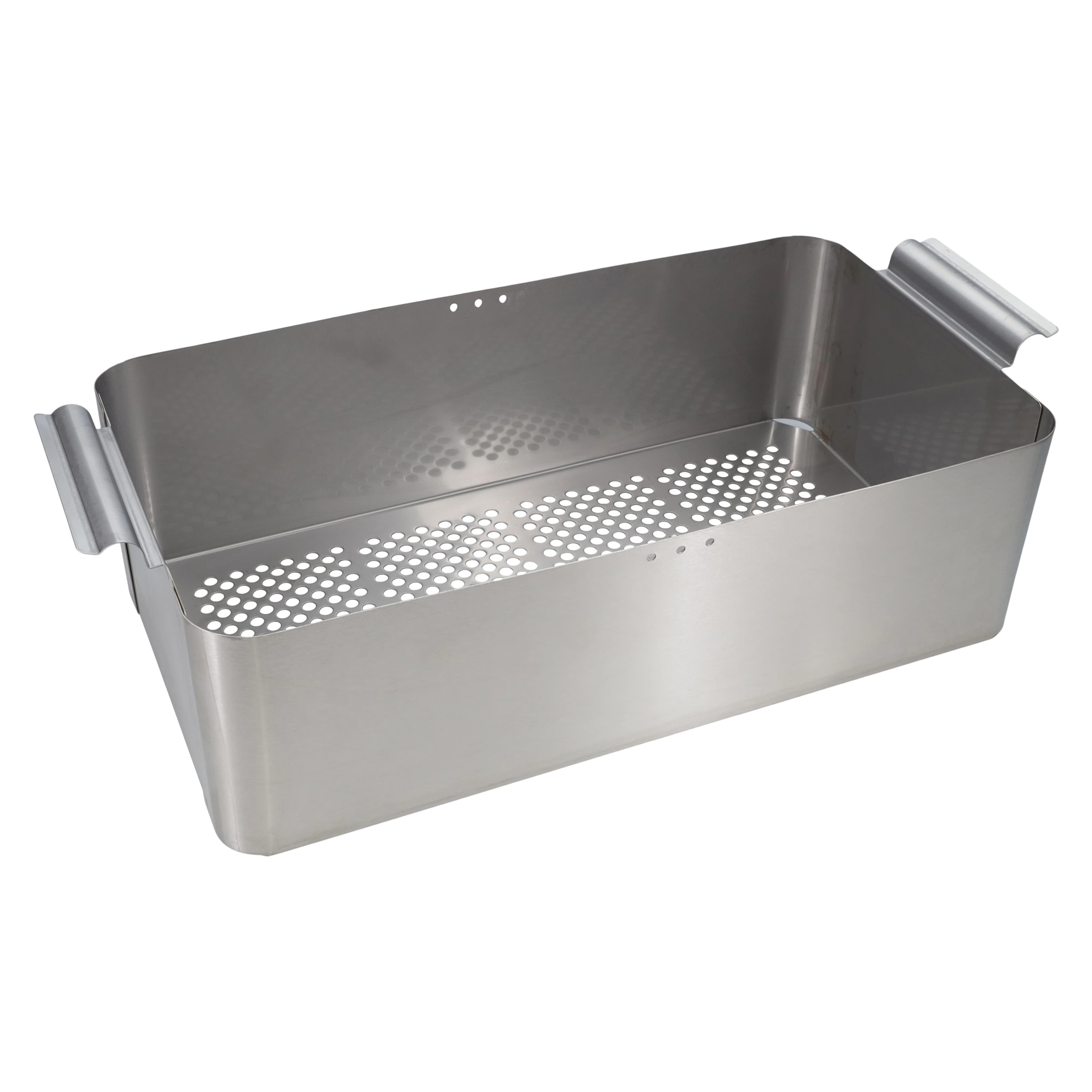 SweepZone® 310 and 310R Ultrasonic Cleaner Stainless Steel Solid Side Draining Basket, Full Size, 15.5"L x 9"W x 6"H thumbnail 2