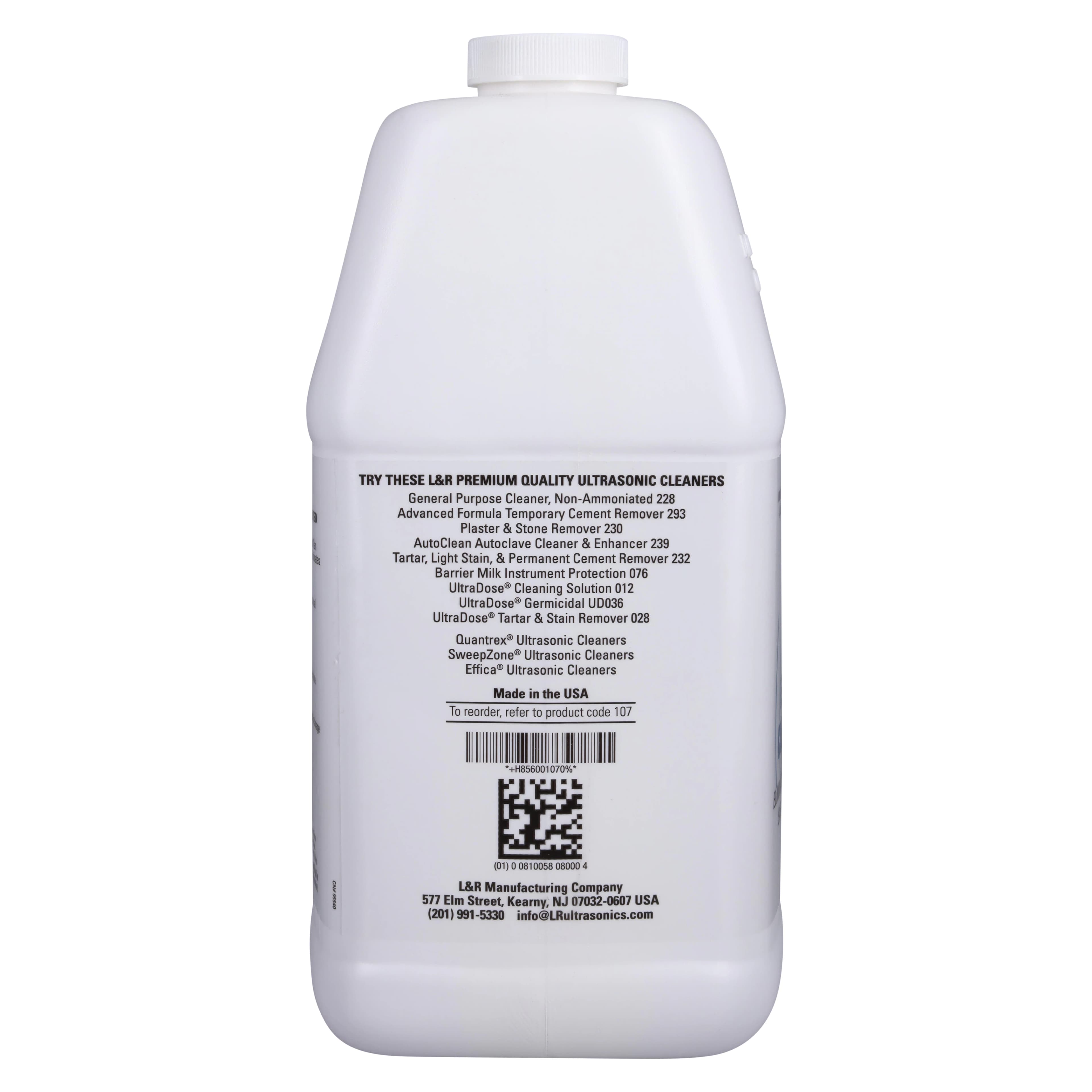 L&R E-VAC Evacuation System Cleaner Concentrate, pH Neutral, Non-Foaming, Fresh Mint, 1 Gallon Bottle, 107 thumbnail 3