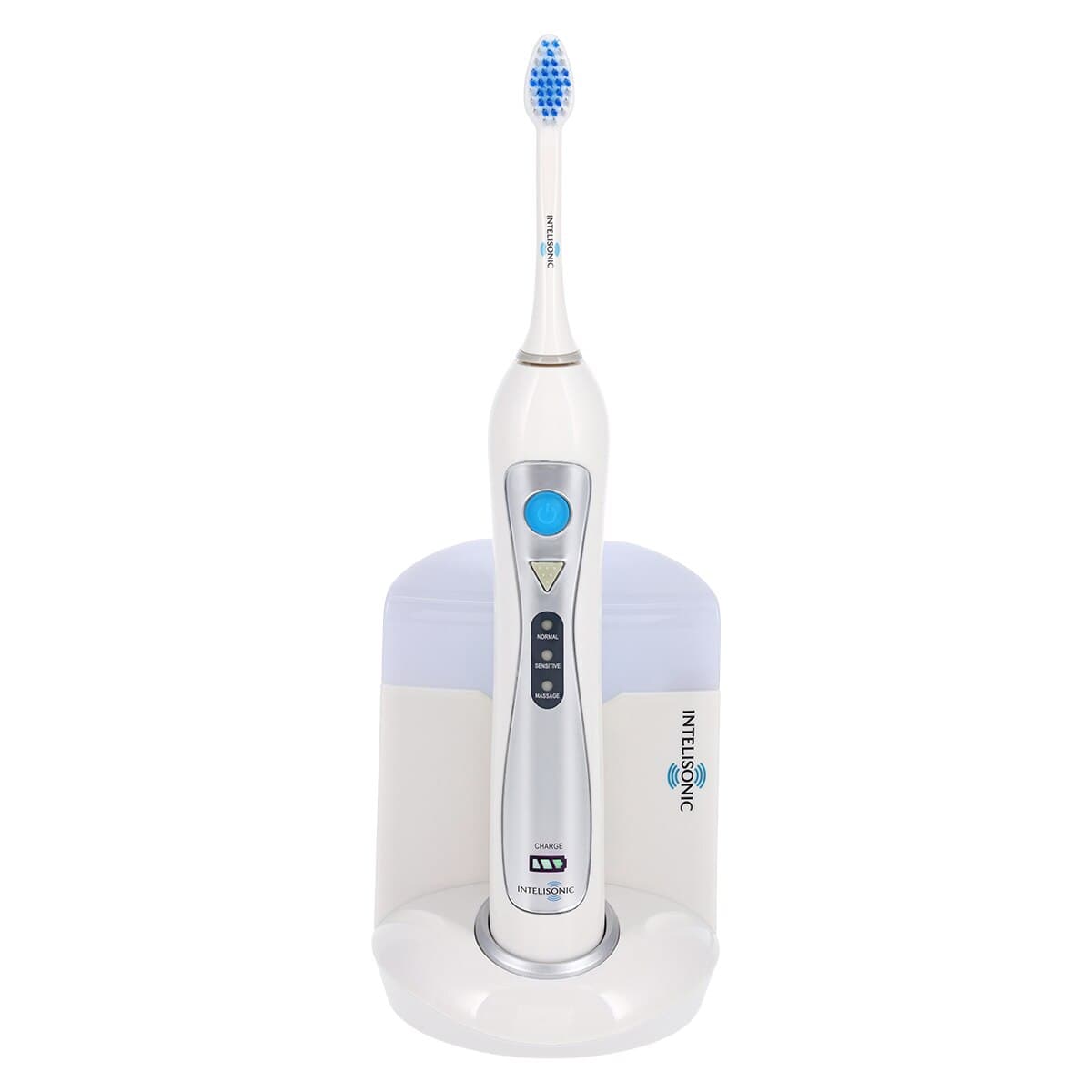 InteliSonic Sonic Toothbrush and UV Sanitizer, Rechargeable, 3 Modes, with 2 Brush Heads and Travel Case thumbnail 3