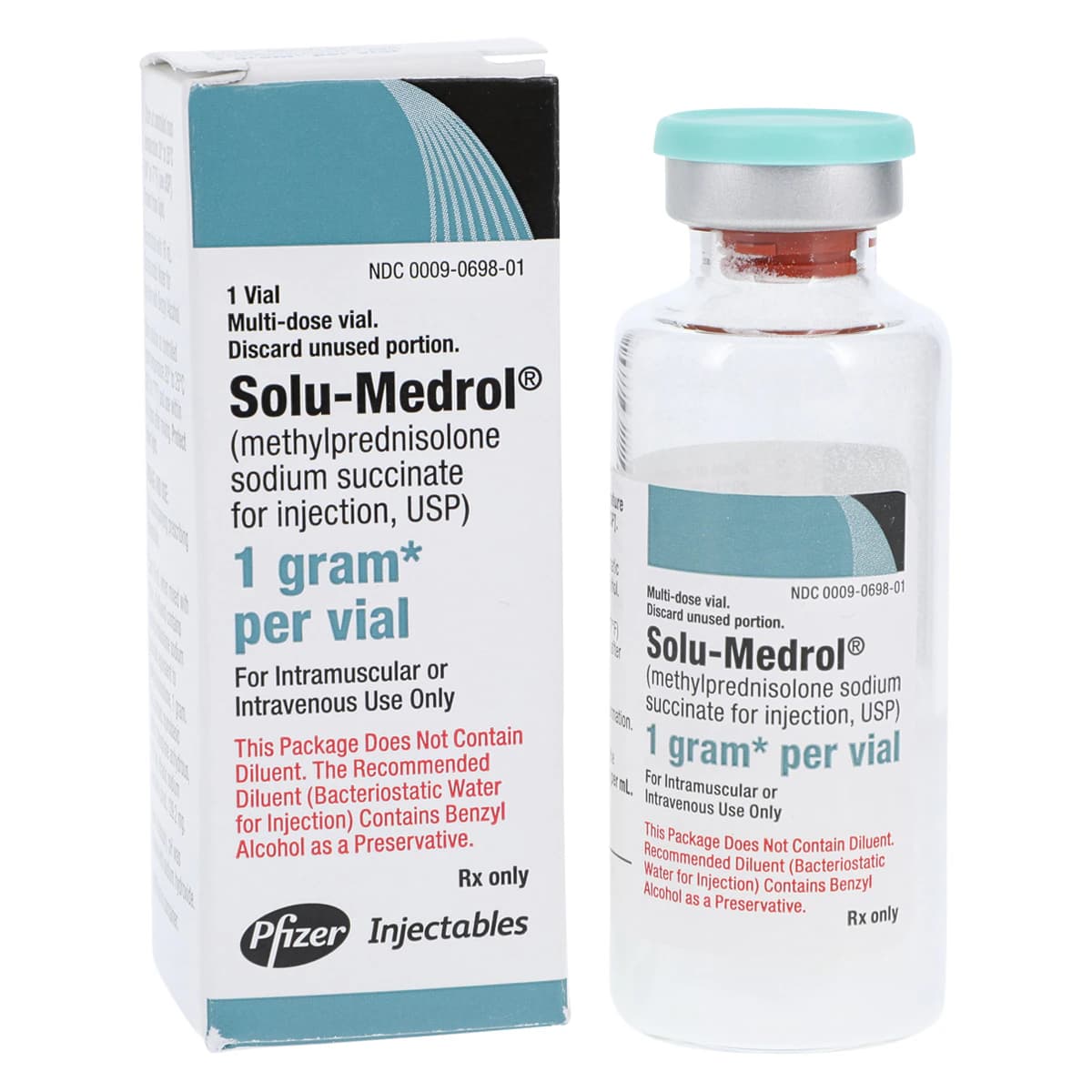 Solu-Medrol Injection 1gm MDV 16mL Vial - Solu-Medrol Inj Vial - Image 1