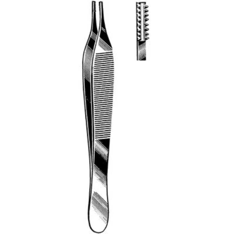 Sklar Instruments Surgi-OR Adson-Brown Tissue Forcep, 4-3/4", Stainless Steel, Autoclavable, Each - Forcep Adson Brown - Image 1