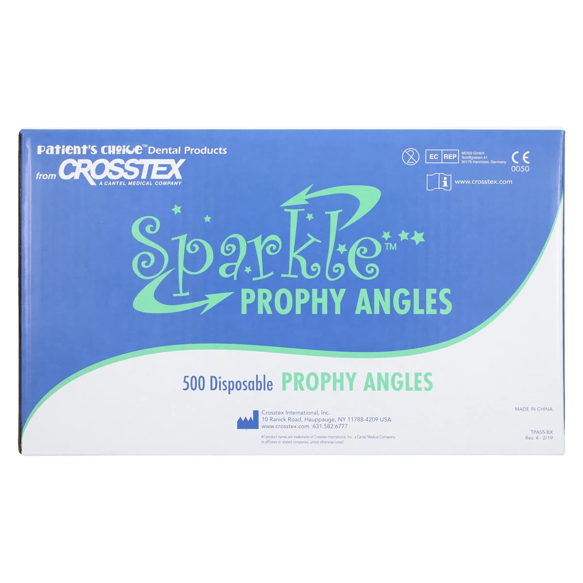 Crosstex Sparkle Disposable Prophy Angle, Firm Cup, White, Latex-Free, 90°, 500/Box, TPASFC5 thumbnail 3