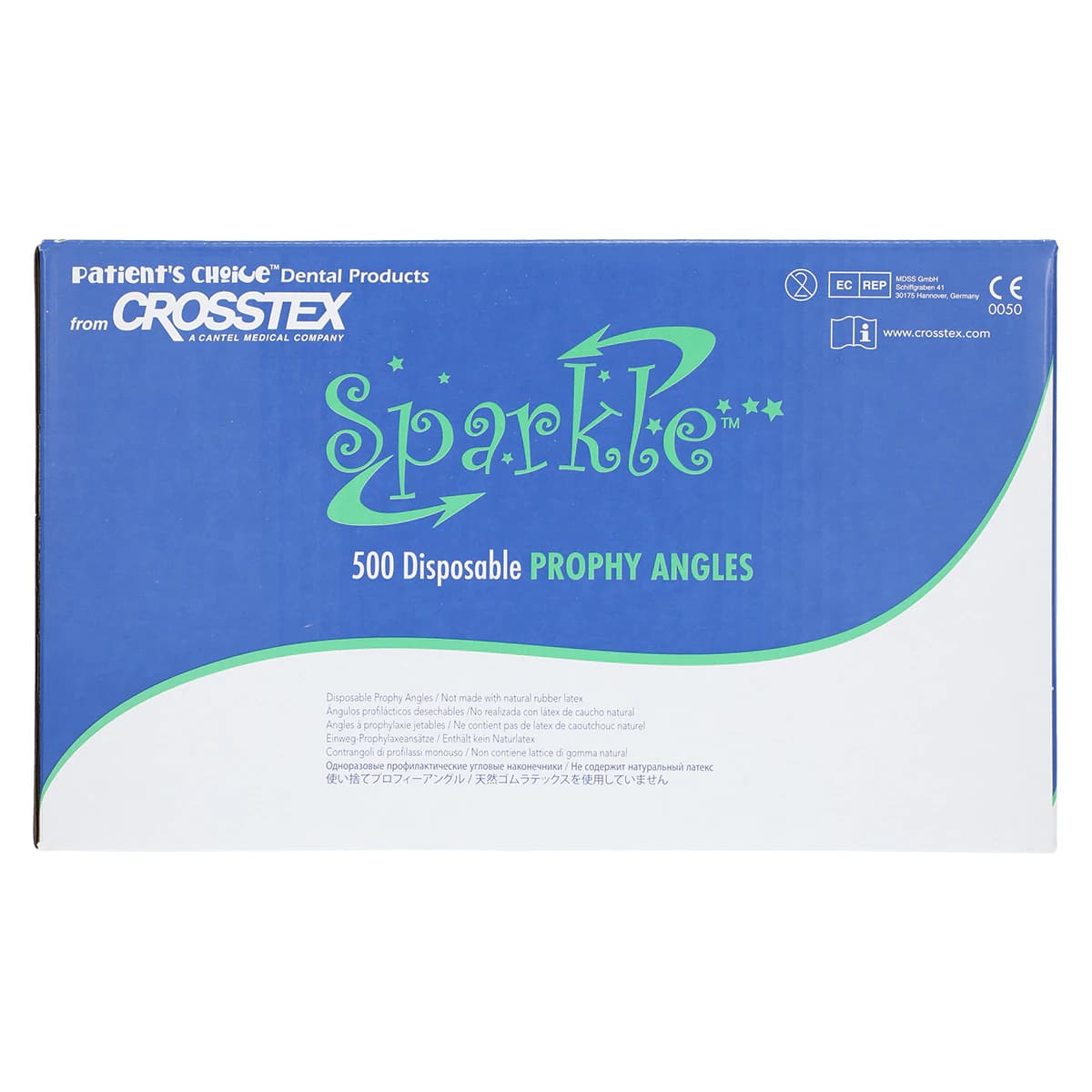 Crosstex Sparkle Disposable Prophy Angle, Firm Cup, White, Latex-Free, 90°, 500/Box, TPASFC5 thumbnail 4