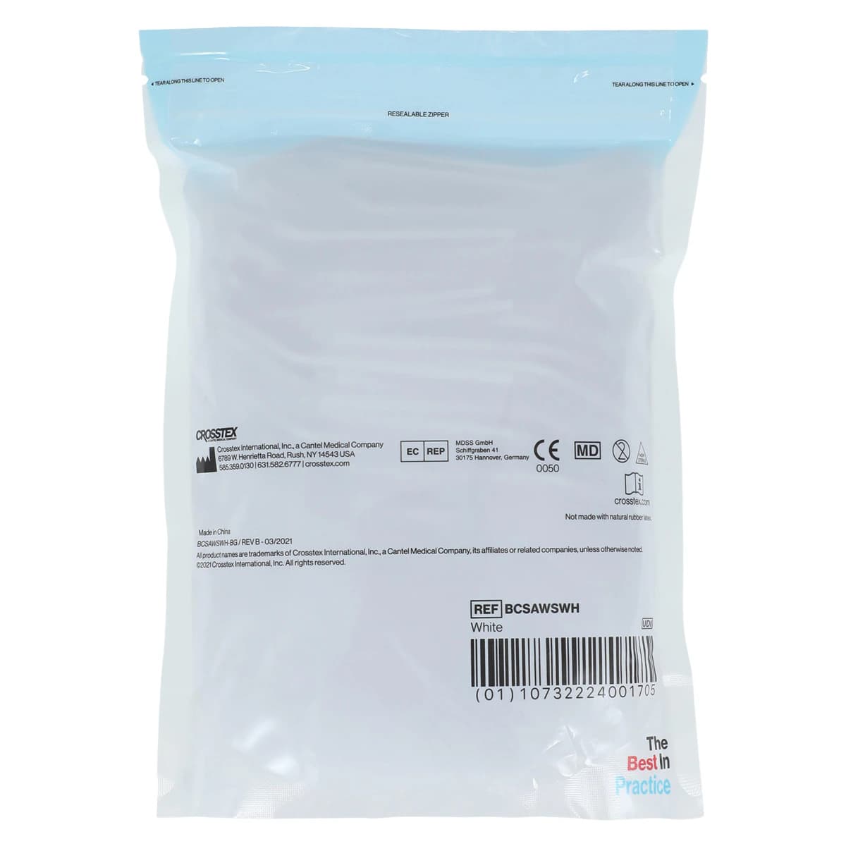 Crosstex Sparkle Disposable Air/Water Syringe Tips, White, 250/Bag, BCSAWSWH thumbnail 2