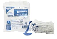Dukal Pre-Washed Laparotomy Sponge, 18x18", Sterile, X-Ray Detectable, 100% Cotton - Laparotomy Sponge Xray ST - Image 1