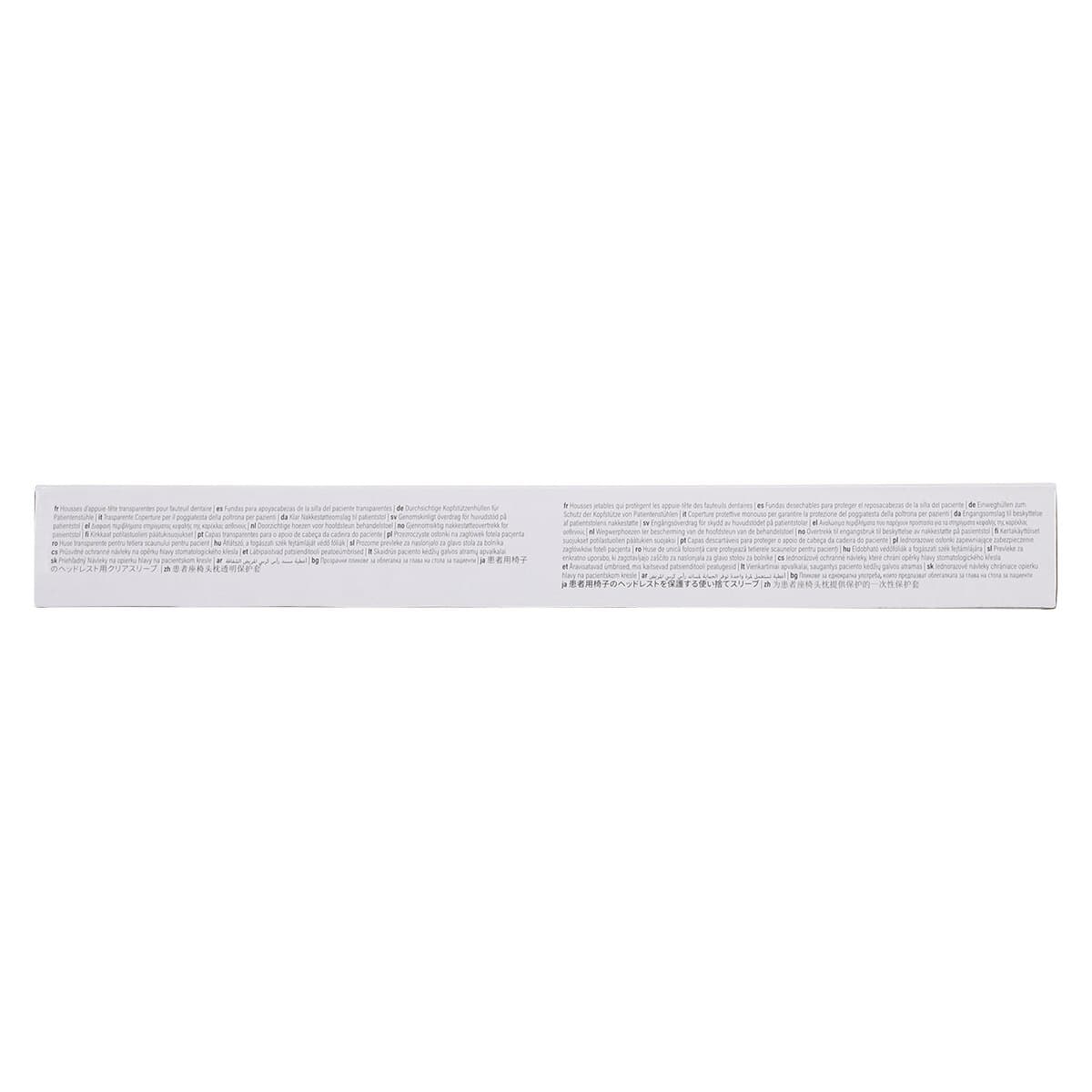 Pinnacle Headrest Covers, Clear Plastic, 9.5" x 11.5", 250/Box, 3511 thumbnail 4