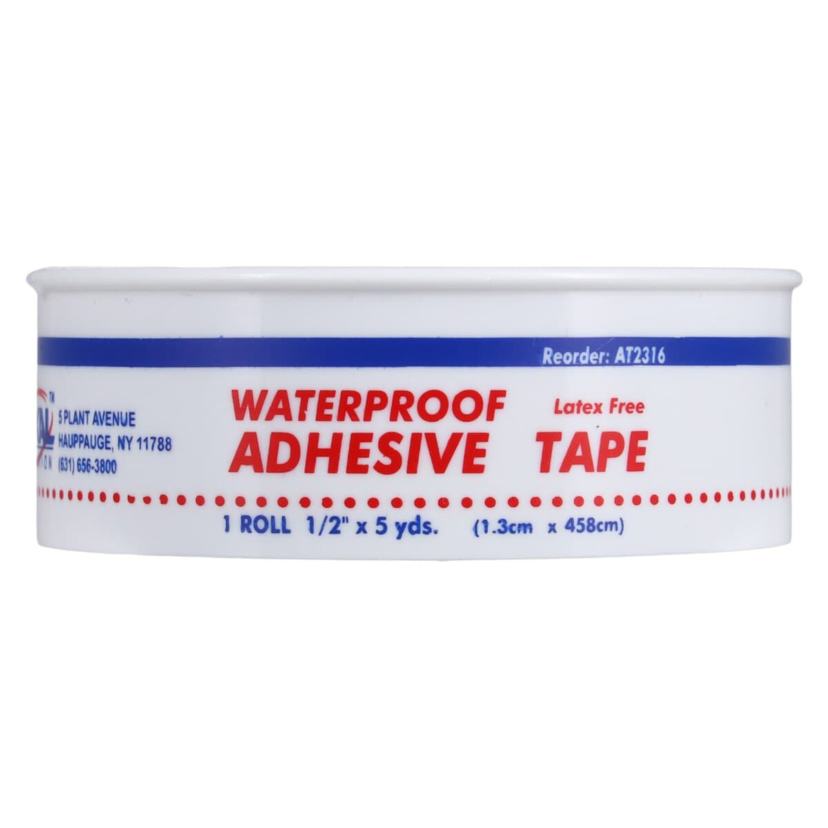 Dukal Waterproof Adhesive Dressing Tape, Cloth, 0.5" x 5 yd, White, Non-Sterile, 24/Box thumbnail 6