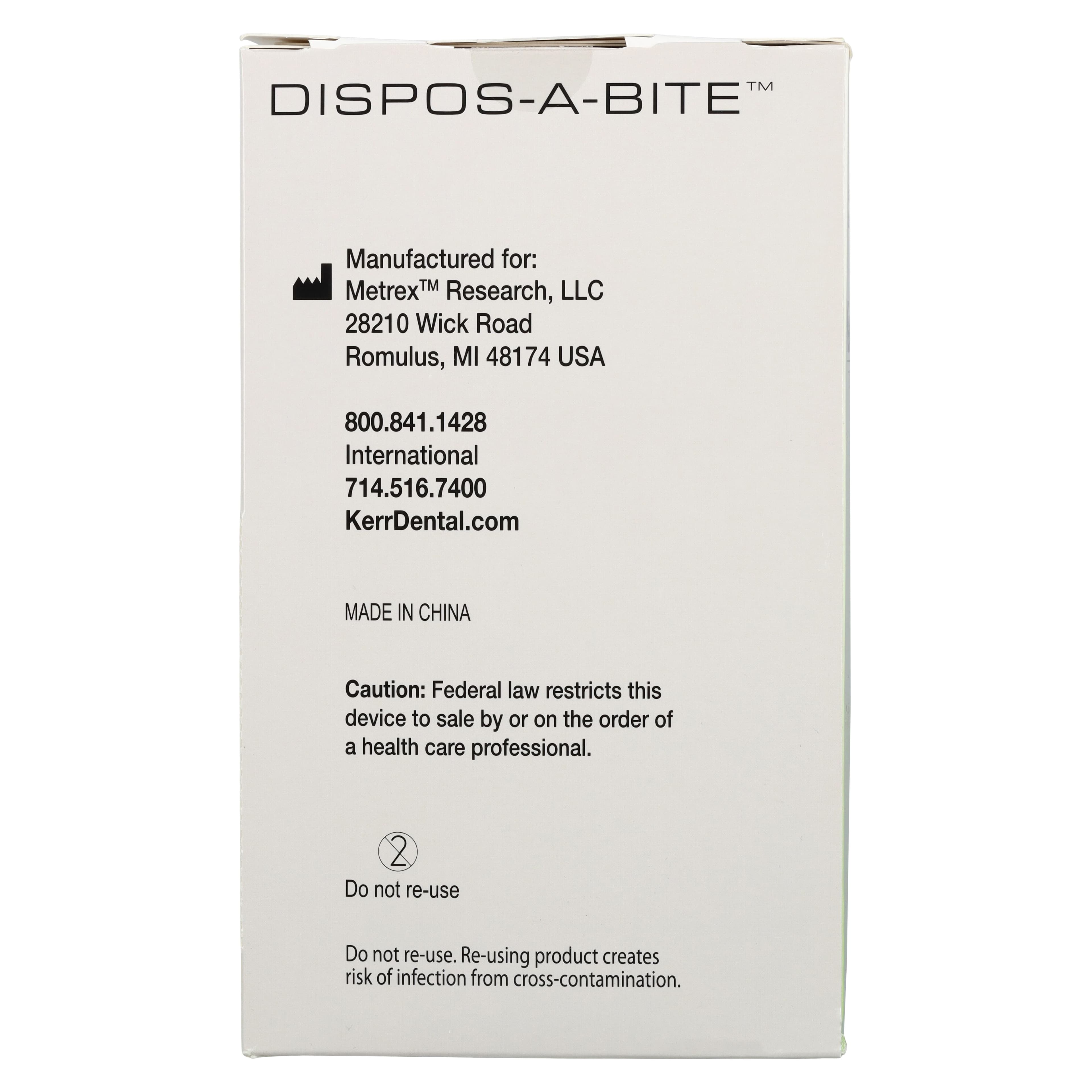 Kerr Dispos-a-Bite Disposable Bite Block for Yoshida/Kaycor Panoura, White, 100/Box, #7085C thumbnail 3