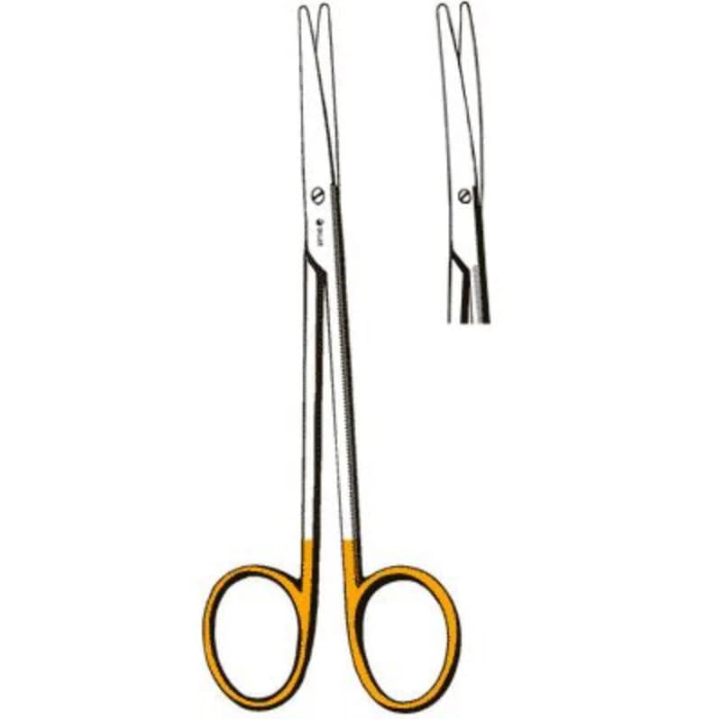 Sklar Edge Tungsten Carbide Metzenbaum-Lahey Dissecting Scissors, Curved, 6" (15 cm), Non-Sterile, Reusable, Each - Scissor S E Metz - Image 1