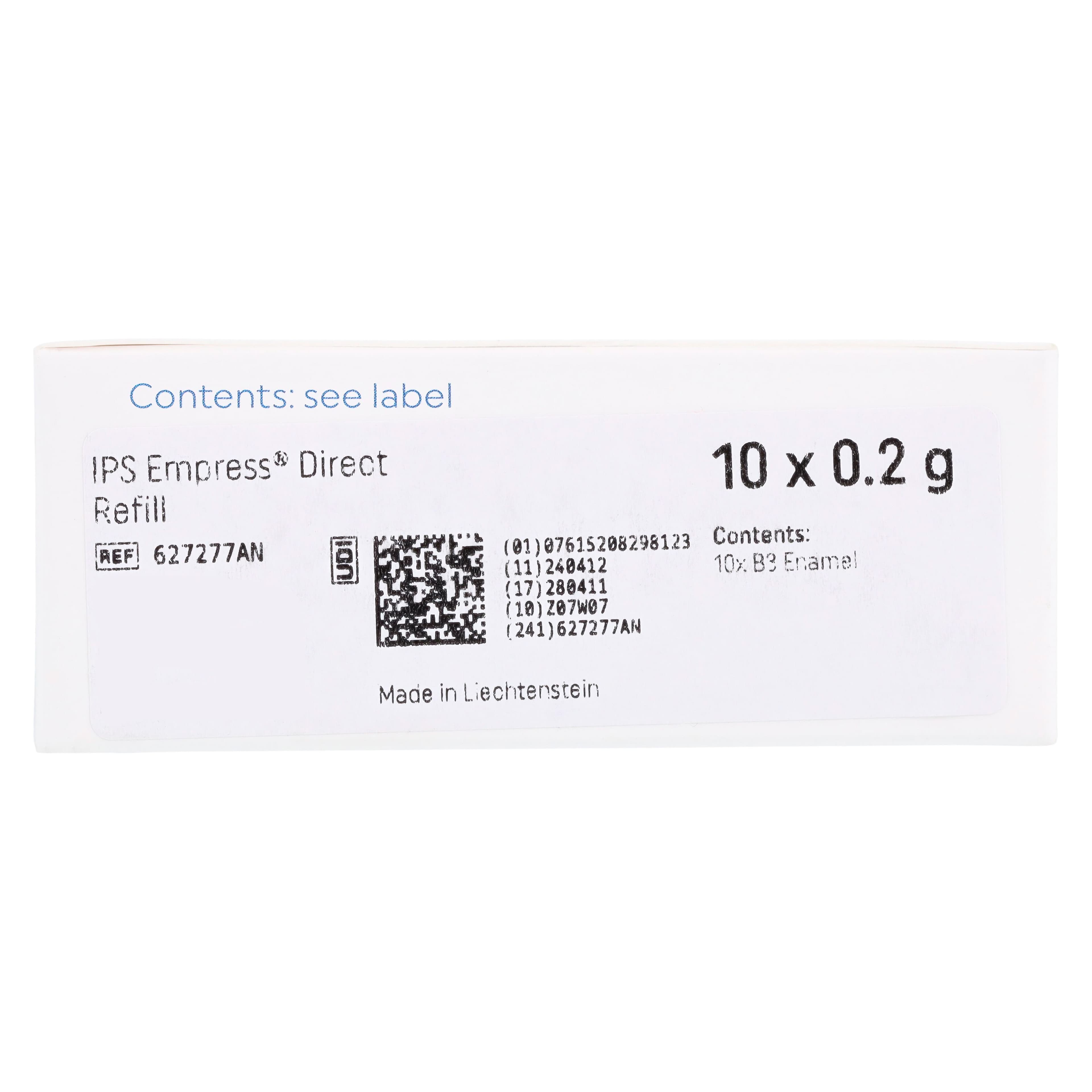 IPS Empress Direct Light-Curing Nanohybrid Composite, B3 Enamel, 0.2g Cavifil Refill, 10/Pkg, 627277AN thumbnail 4