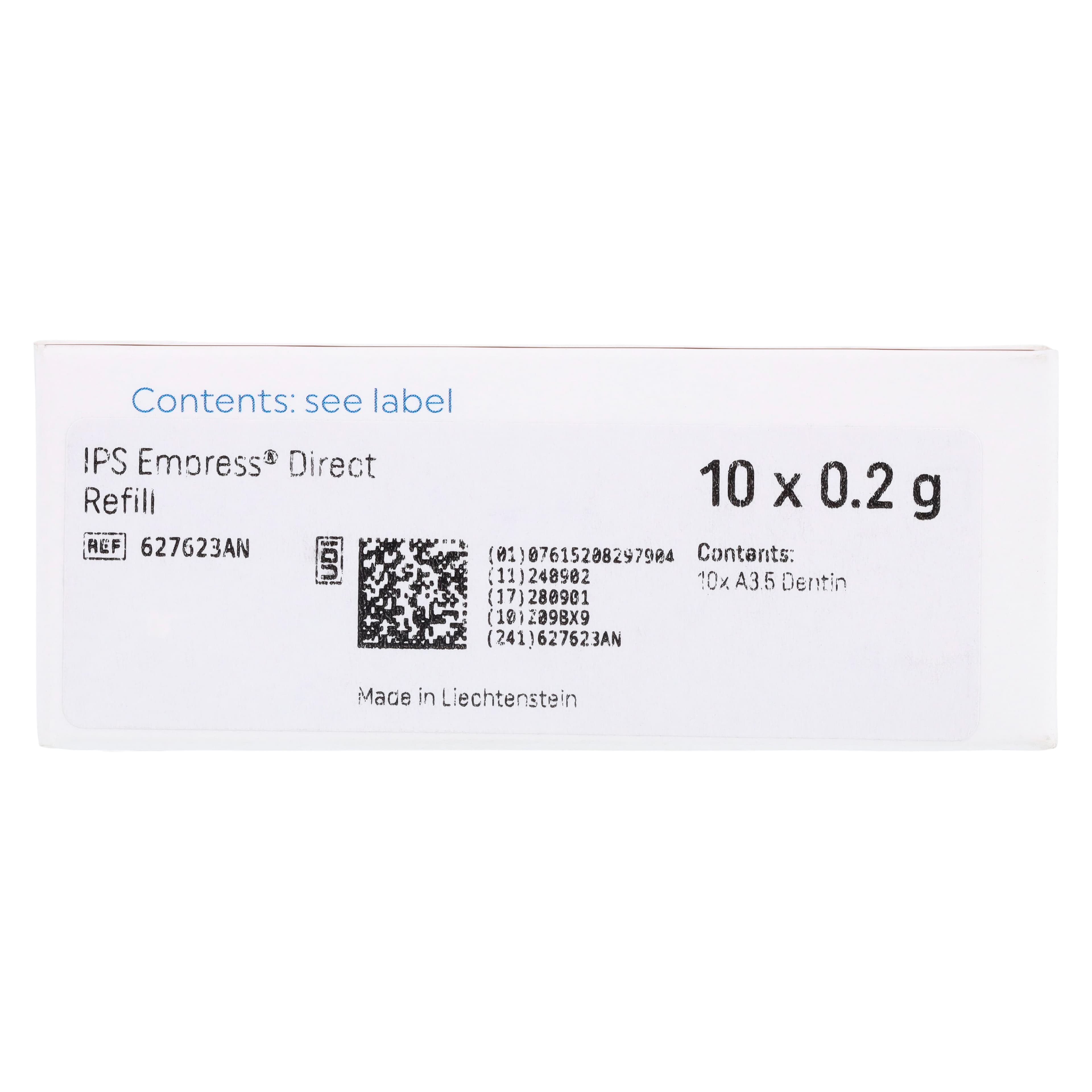 IPS Empress Direct Light-Curing Nanohybrid Composite, A3.5 Dentin, 0.2g Cavifil Refill, 10/Pkg, 627623AN thumbnail 4