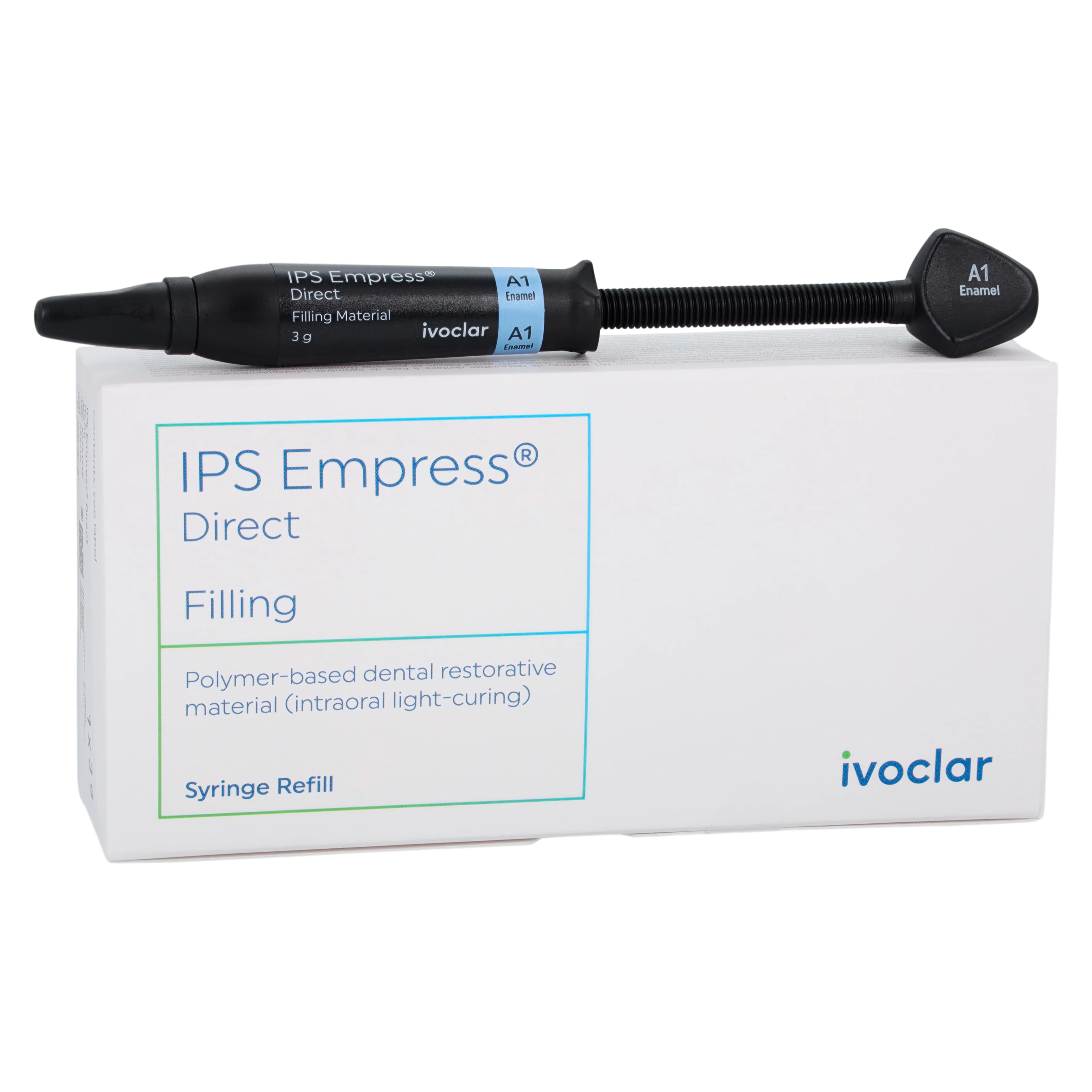 IPS Empress Direct Light-Curing Nanohybrid Composite Syringe Refill, A1 Enamel, 3g, 627232AN - IPS Empress Direct Enamel A1 3g Syringe Refill - Image 1