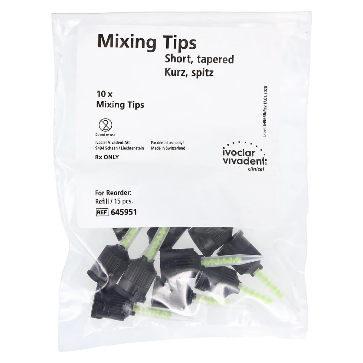 Multilink Automix NG Refill White, 9g Syringe, 645952WW thumbnail 6