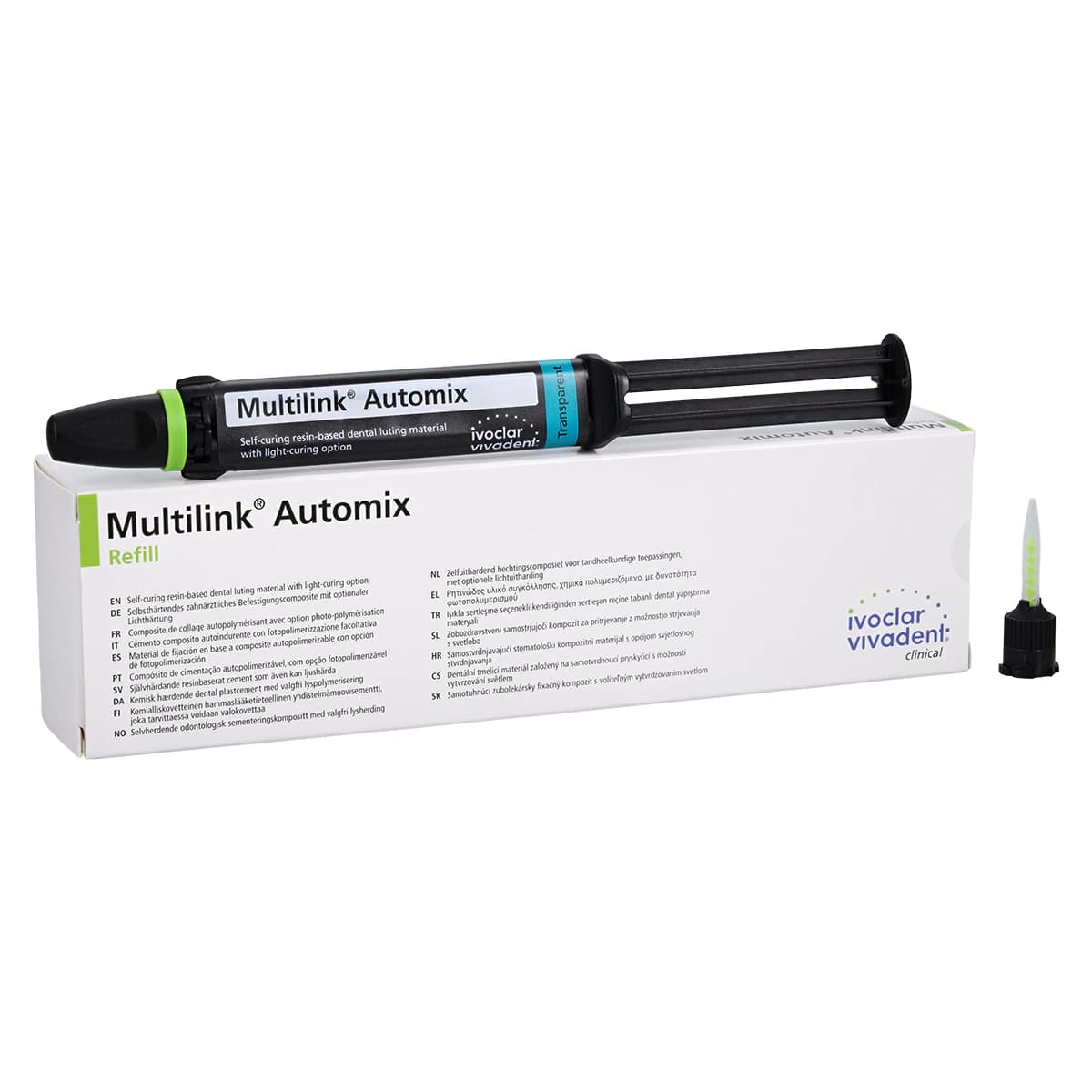 Multilink Automix NG Refill Transparent, 9g Syringe, 615216WW thumbnail 2