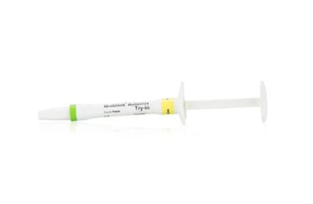 Multilink Automix NG Try-In Paste Syringe, 1.7 g, Shade Yellow, Refill, 645957WW - Multilink&reg; Automix Adhesive Cementation System - Try-In Refill - Yellow - Image 1