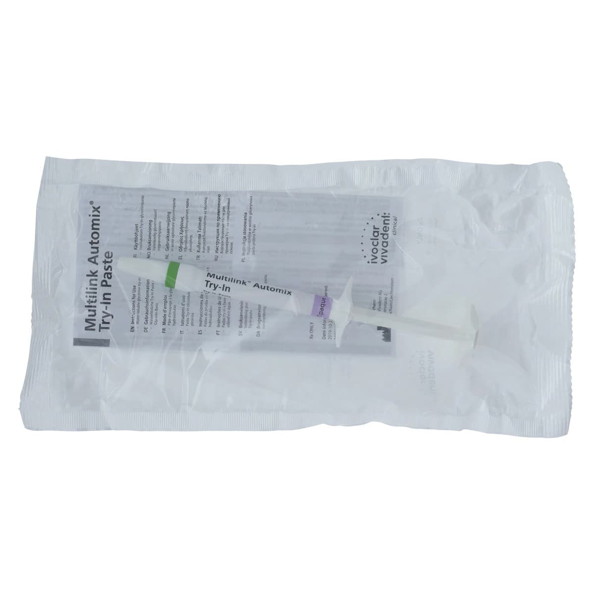 Multilink Automix NG Try-In Paste Syringe, 1.7 g, Opaque, 645958WW thumbnail 2