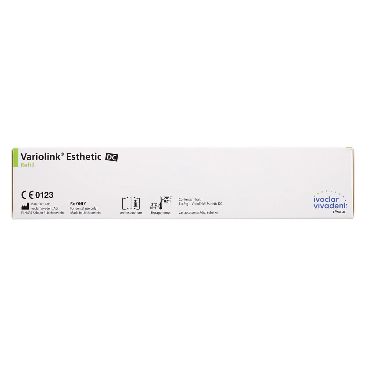 Variolink Esthetic DC Dual-Curing Luting Composite Refill, Light Shade, 9g Automix Syringe, 15 Mixing Tips, 666122WW thumbnail 7