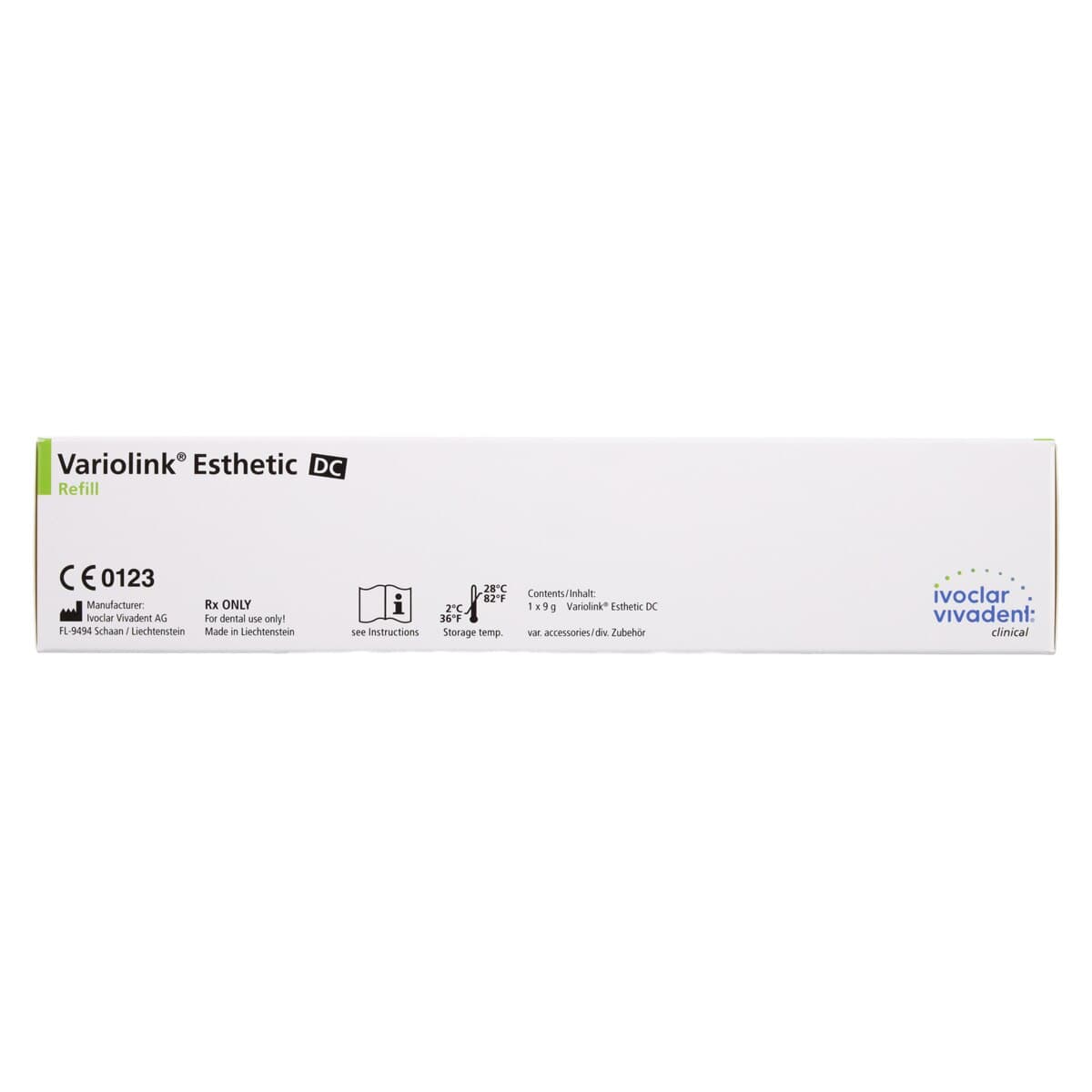 Variolink Esthetic DC Dual-Curing Luting Composite Refill, Warm Shade, 9g Automix Syringe, 15 Mixing Tips, 666124WW thumbnail 6