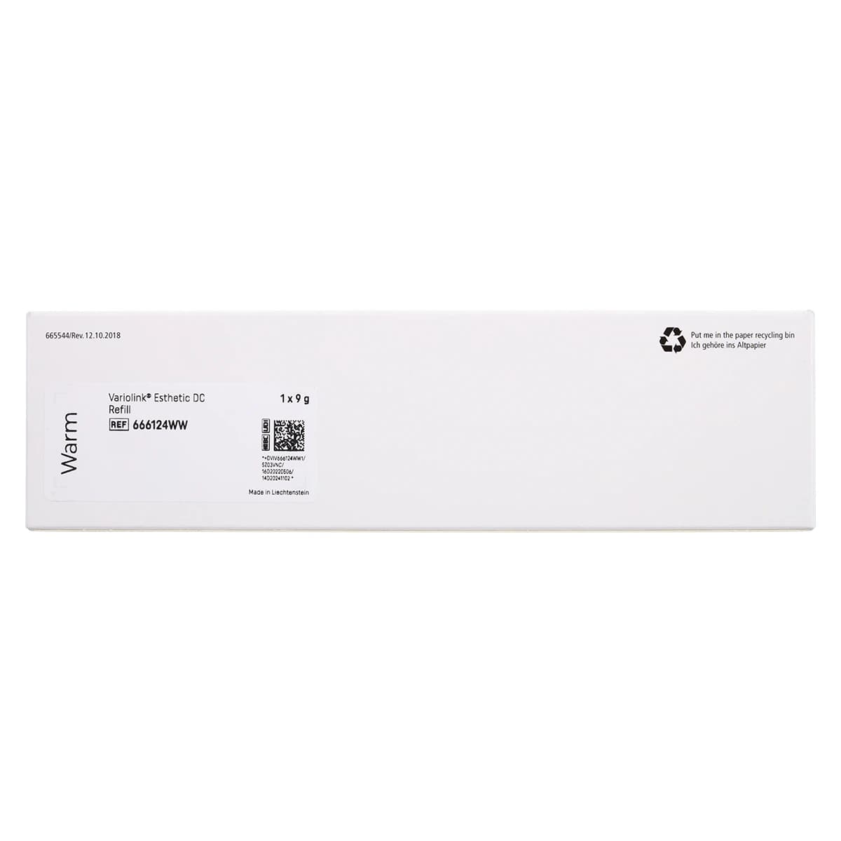 Variolink Esthetic DC Dual-Curing Luting Composite Refill, Warm Shade, 9g Automix Syringe, 15 Mixing Tips, 666124WW thumbnail 7