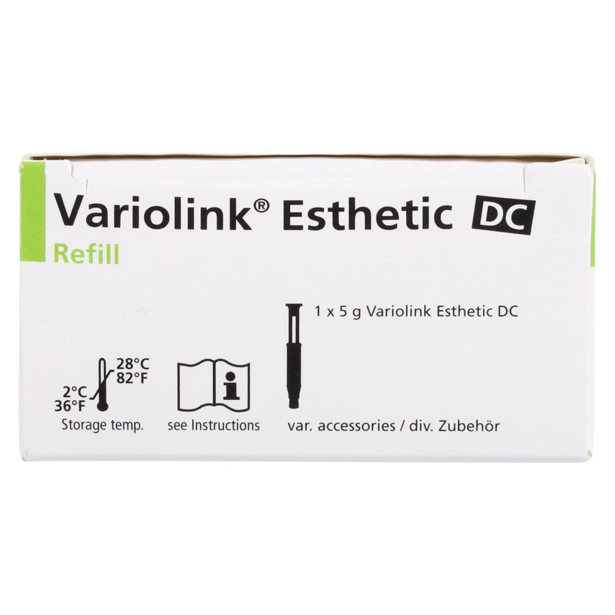 Variolink Esthetic DC Luting Cement Refill, Light+ Shade, 5g Automix Syringe, 10 Mixing Tips, 666117WW thumbnail 8