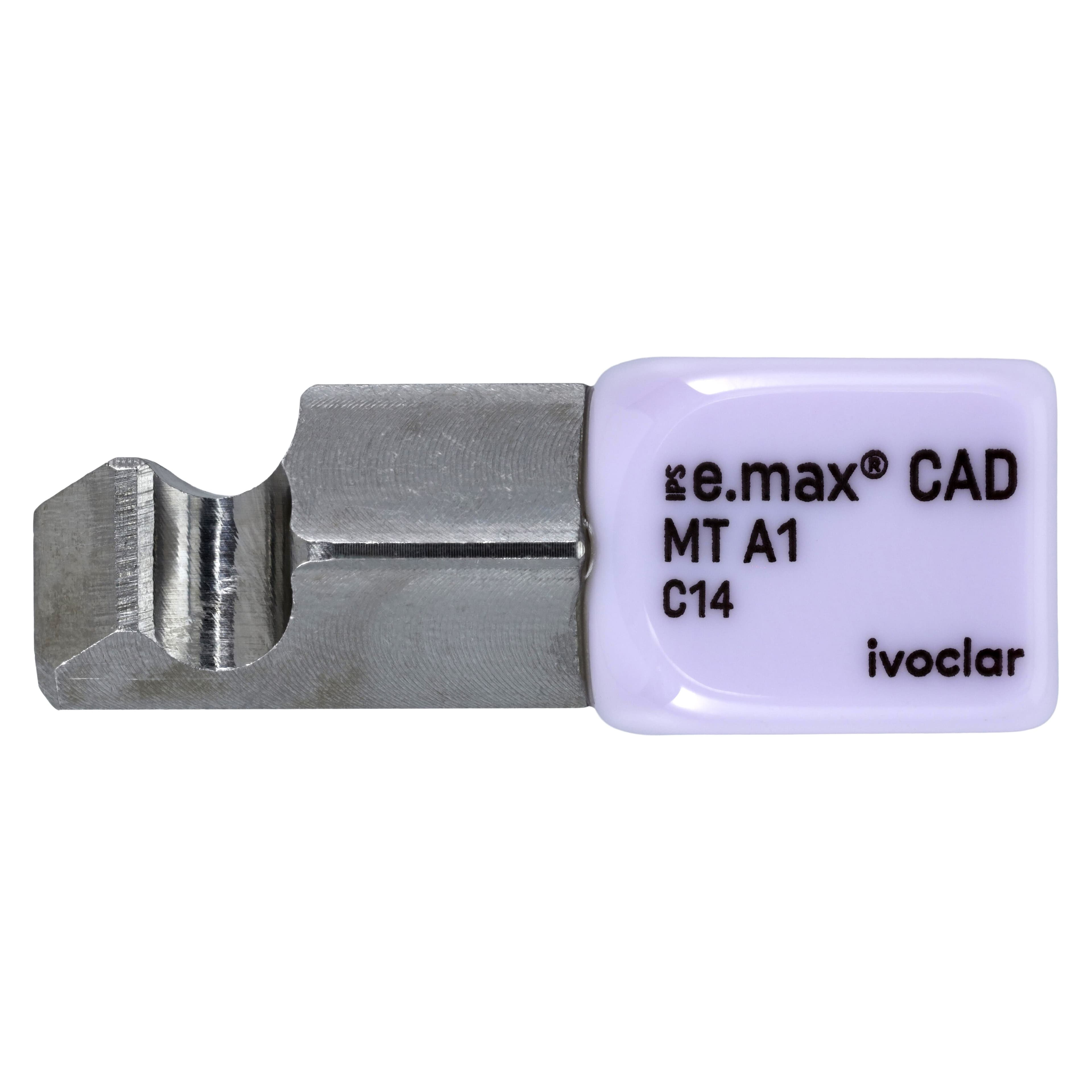 IPS e.max CAD PlanMill MT A1 C14 Milling Blocks, Medium Translucency, Shade A1, 5/Box thumbnail 2
