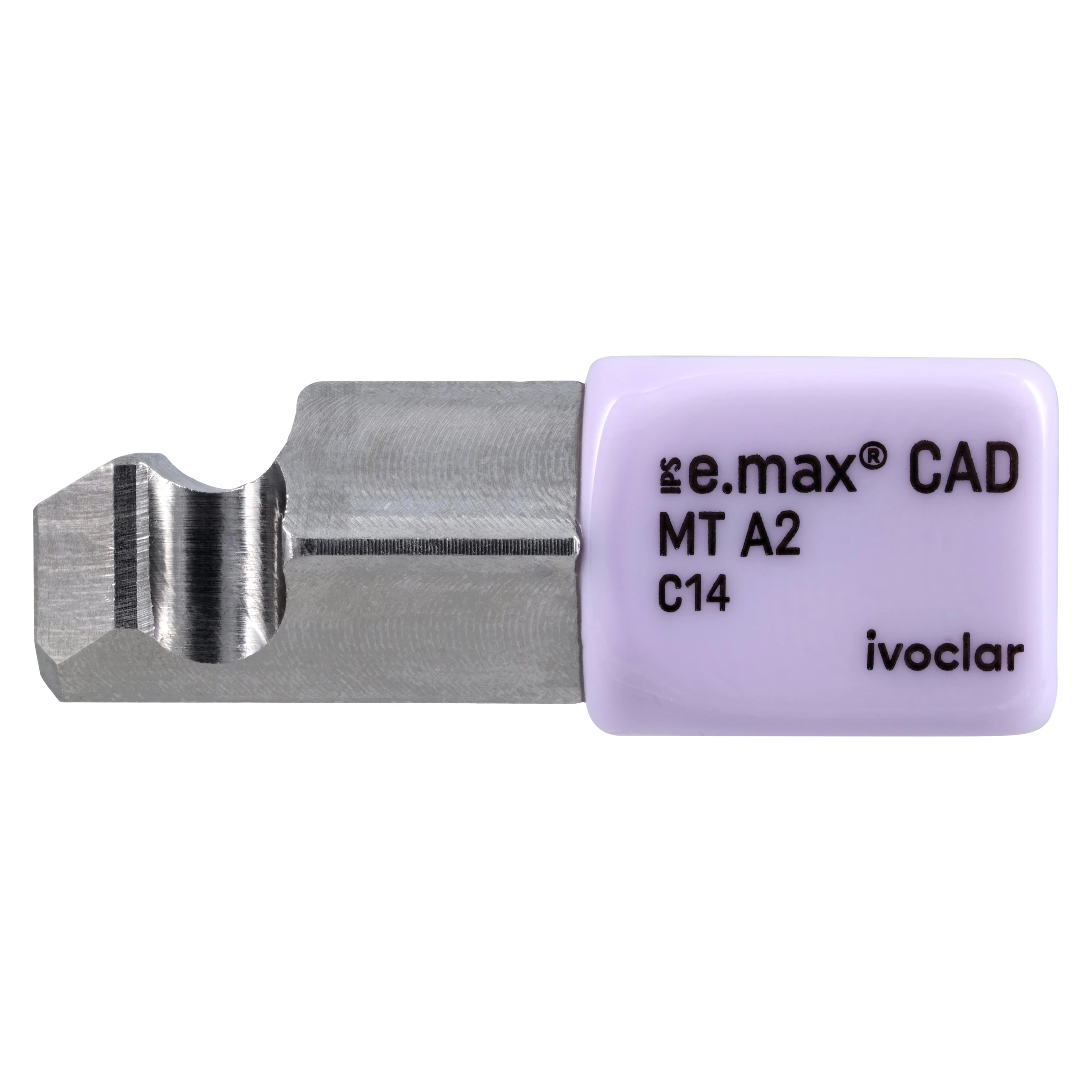 IPS e.max CAD PlanMill MT A2 C14 Milling Blocks, Medium Translucency, Lithium Disilicate, 5/Pkg thumbnail 2