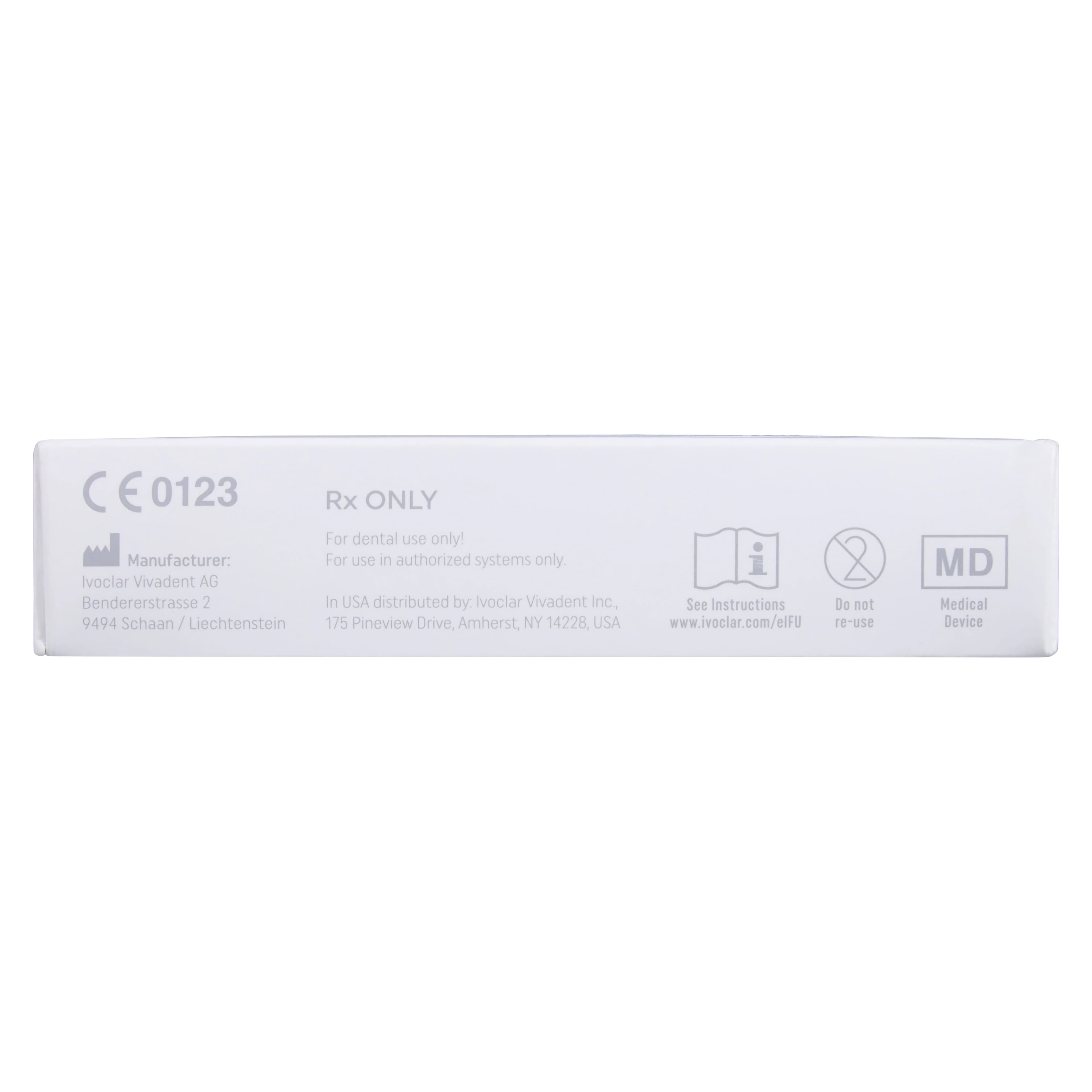 IPS e.max CAD PlanMill MT A2 C14 Milling Blocks, Medium Translucency, Lithium Disilicate, 5/Pkg thumbnail 6
