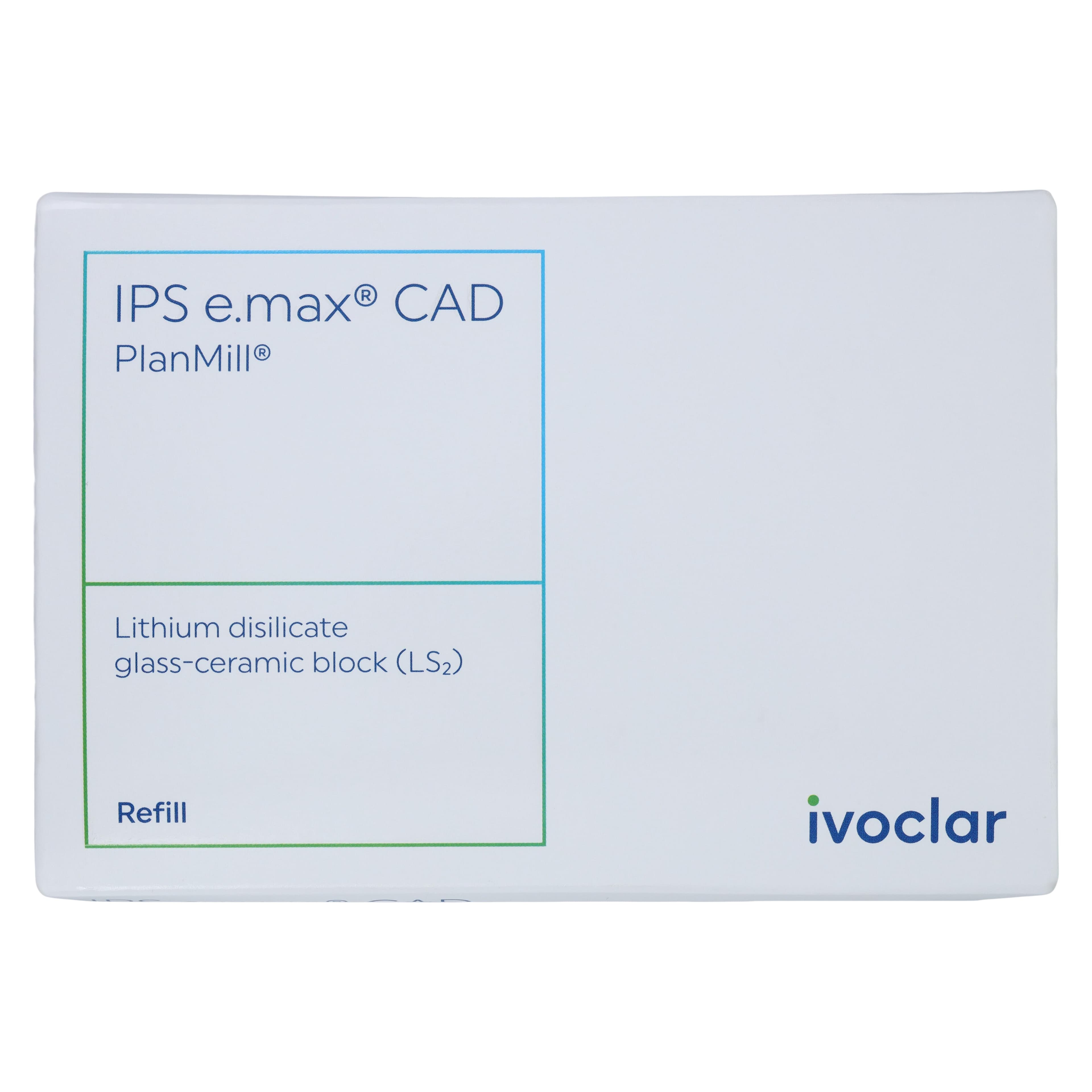 IPS e.max CAD PlanMill LT I12 A2 Lithium Disilicate Milling Blocks, Low Translucency, Shade A2, 5/Box thumbnail 5